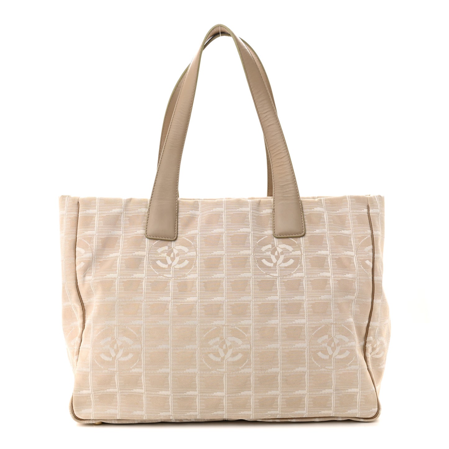 Nylon Medium Travel Tote Beige