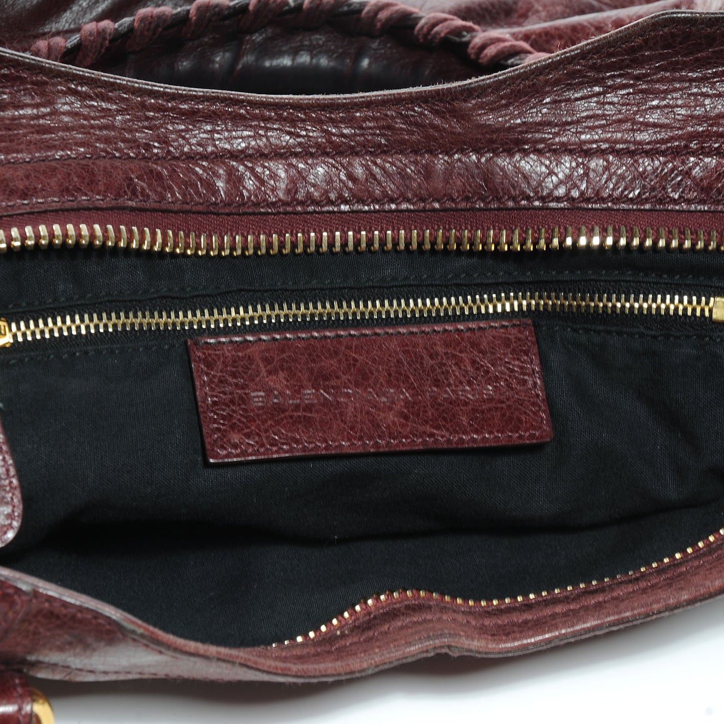 Agneau Giant 21 Gold Hardware City Black Cherry
