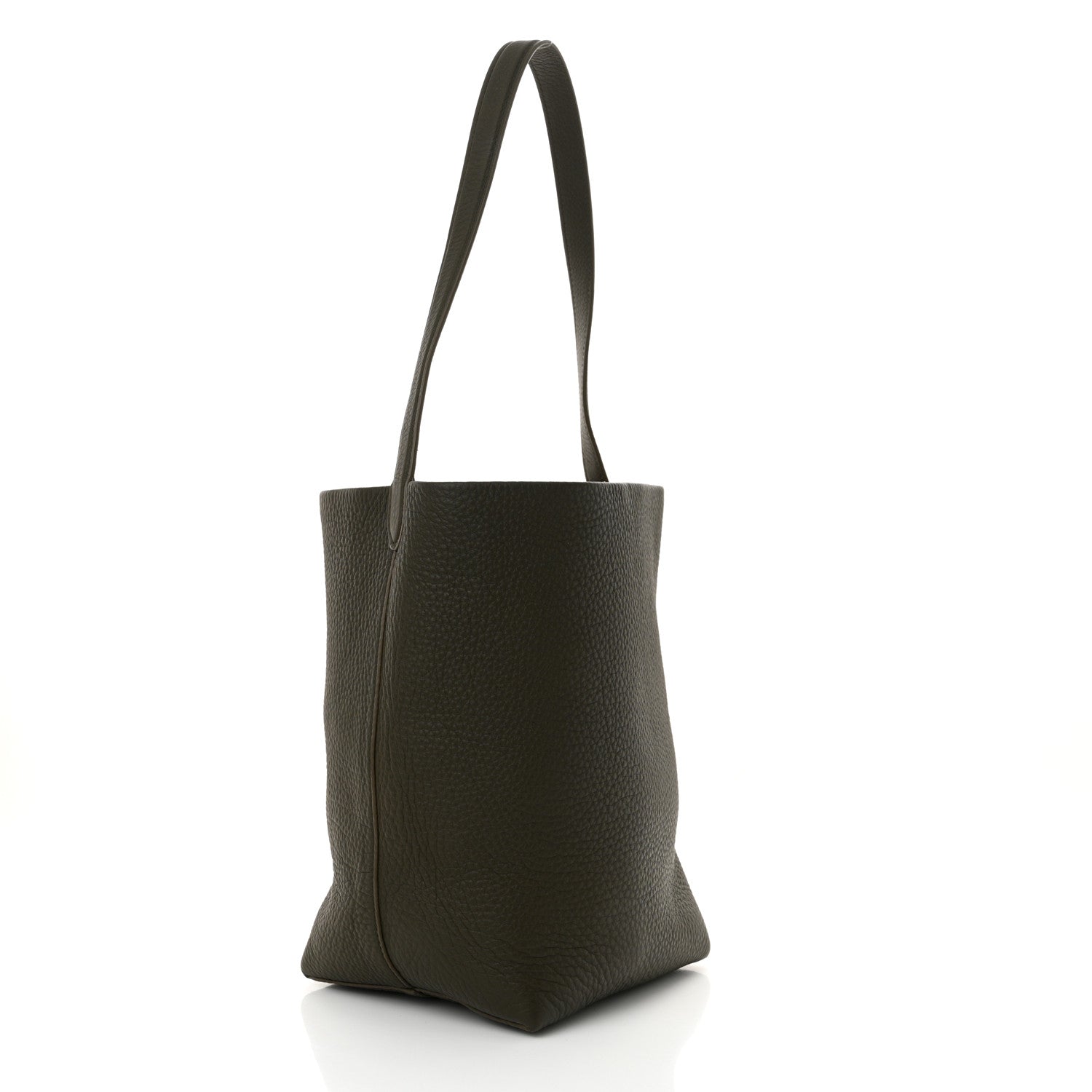 The Row Grained Calfskin Medium N/S Park Tote Olive 3 of 10