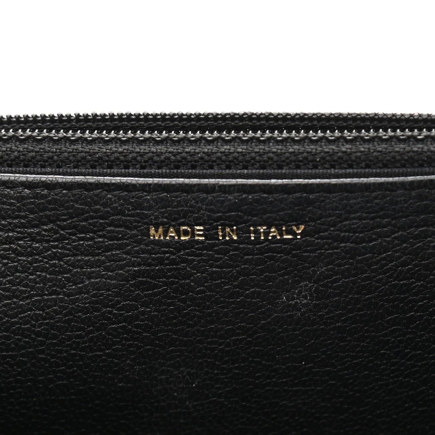 Patent Goatskin Quilted CC Eyelet Wallet On Chain WOC Black