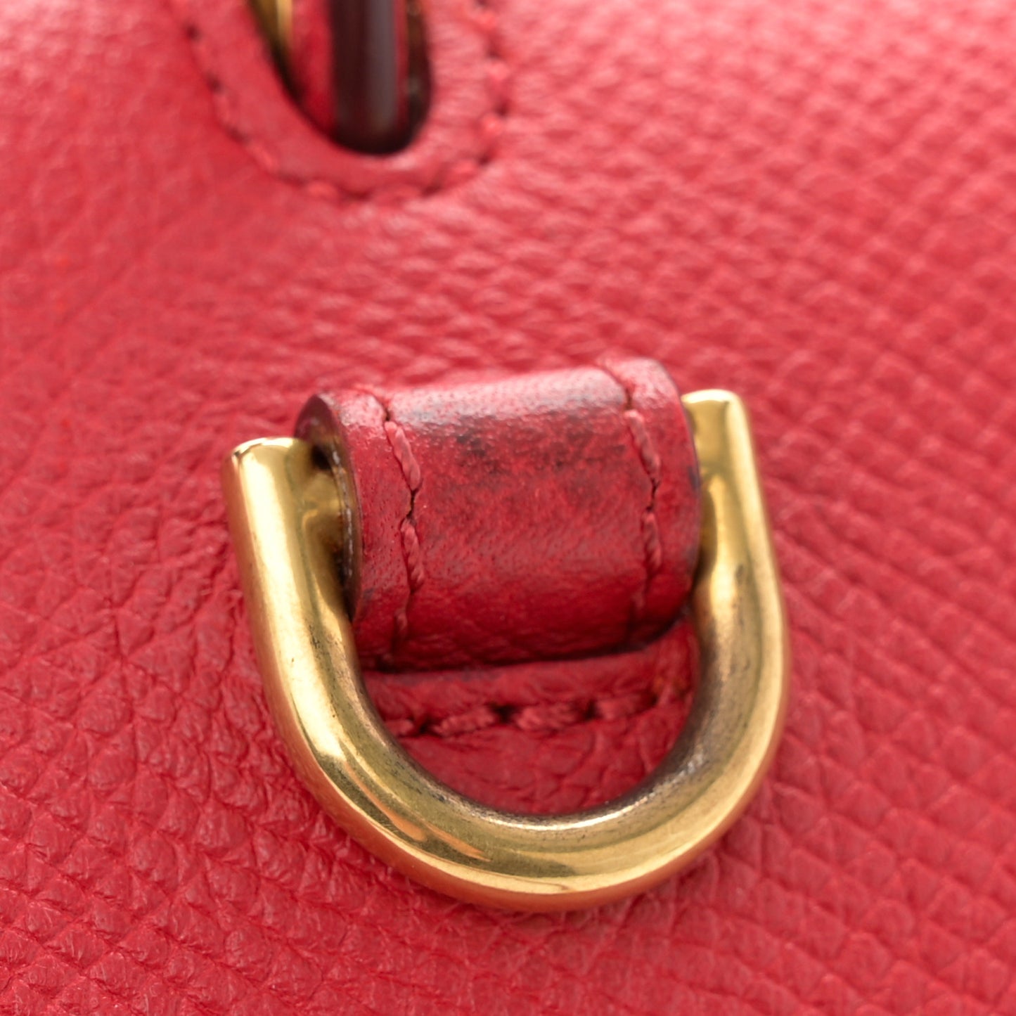 Grained Calfskin Mini Belt Bag Coquelicot