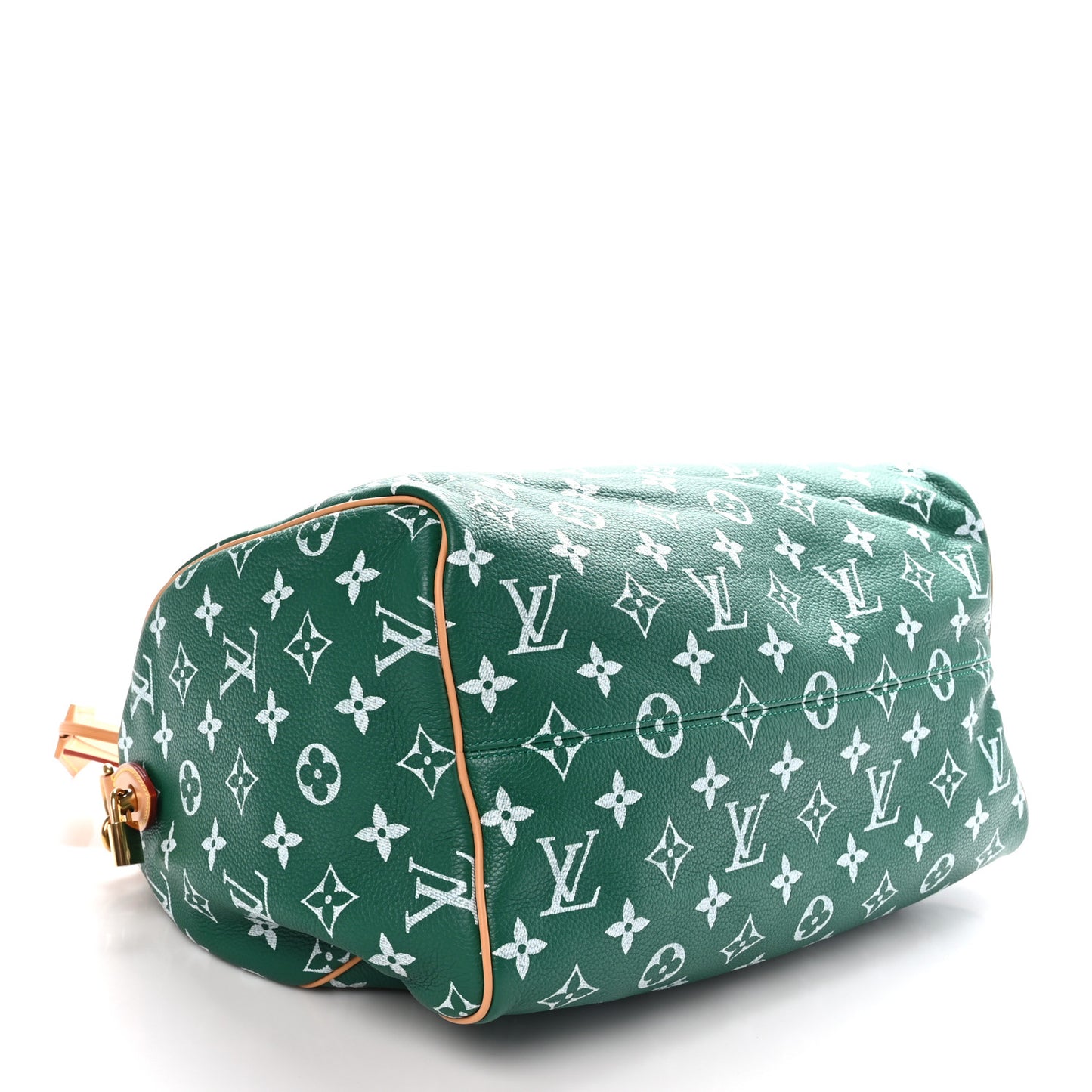 Calfskin Monogram Speedy P9 Bandouliere 40 Green