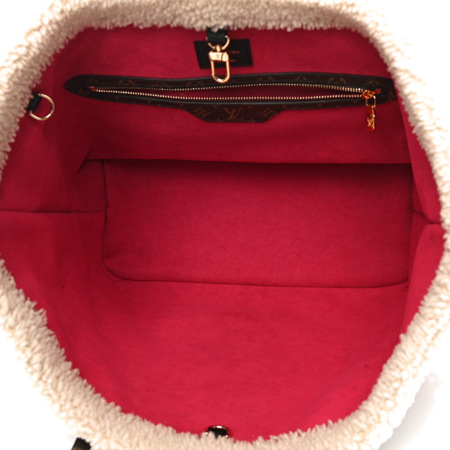 Louis Vuitton Calfskin Monogram Teddy Neverfull MM Black 6 of 10