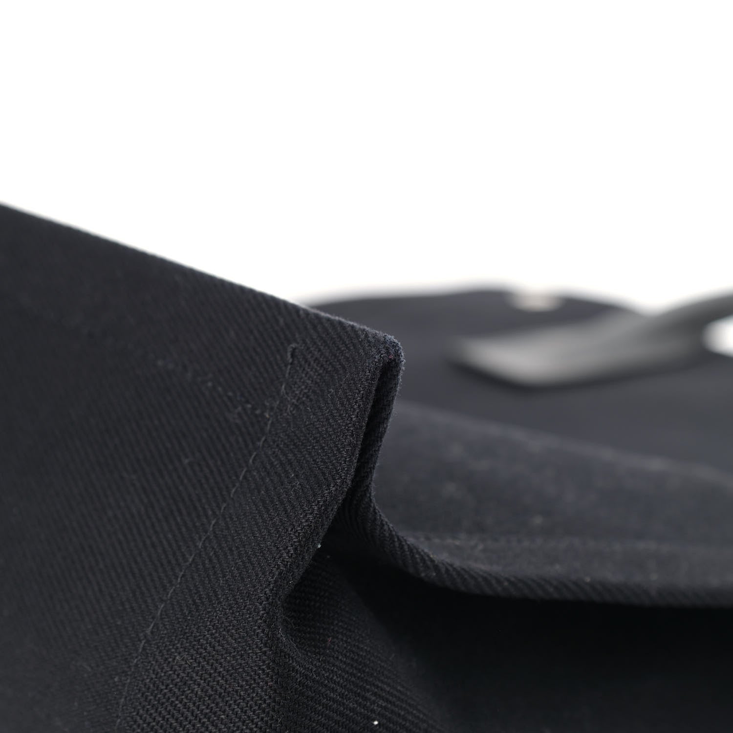 Saint Laurent Linen Calfskin Rive Gauche North South Tote Black 6 of 12