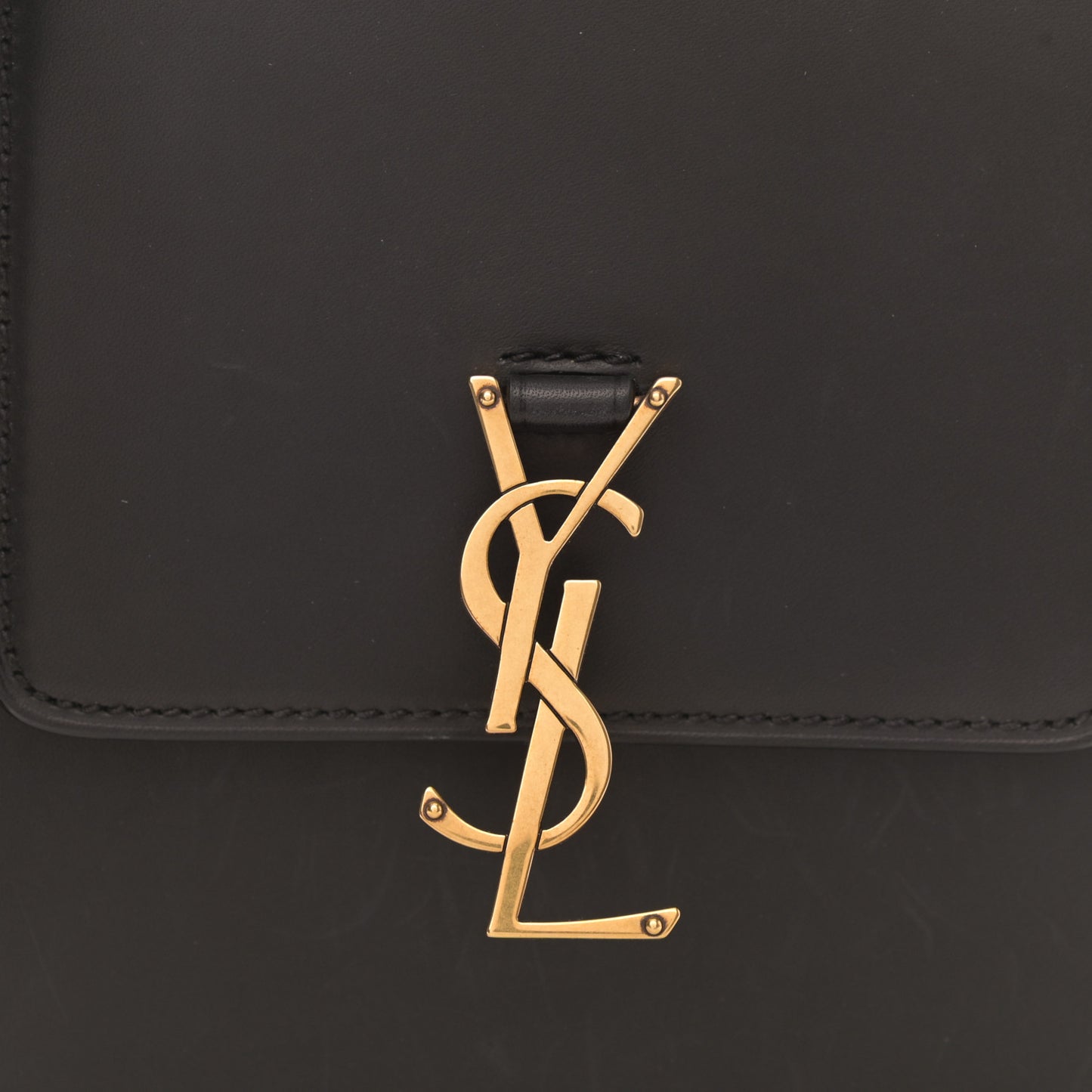 Smooth Calfskin North South Kaia Satchel Black