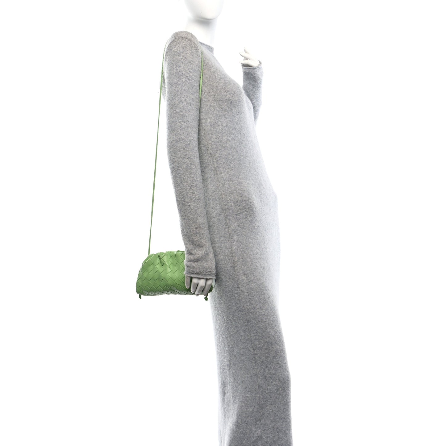 Nappa Intrecciato The Mini Pouch Pistachio