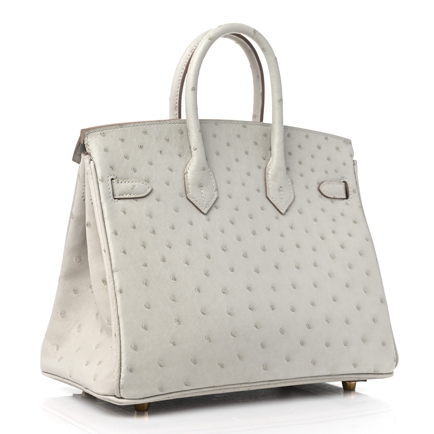 Hermes Ostrich Birkin 25 Gris Perle 3 of 10