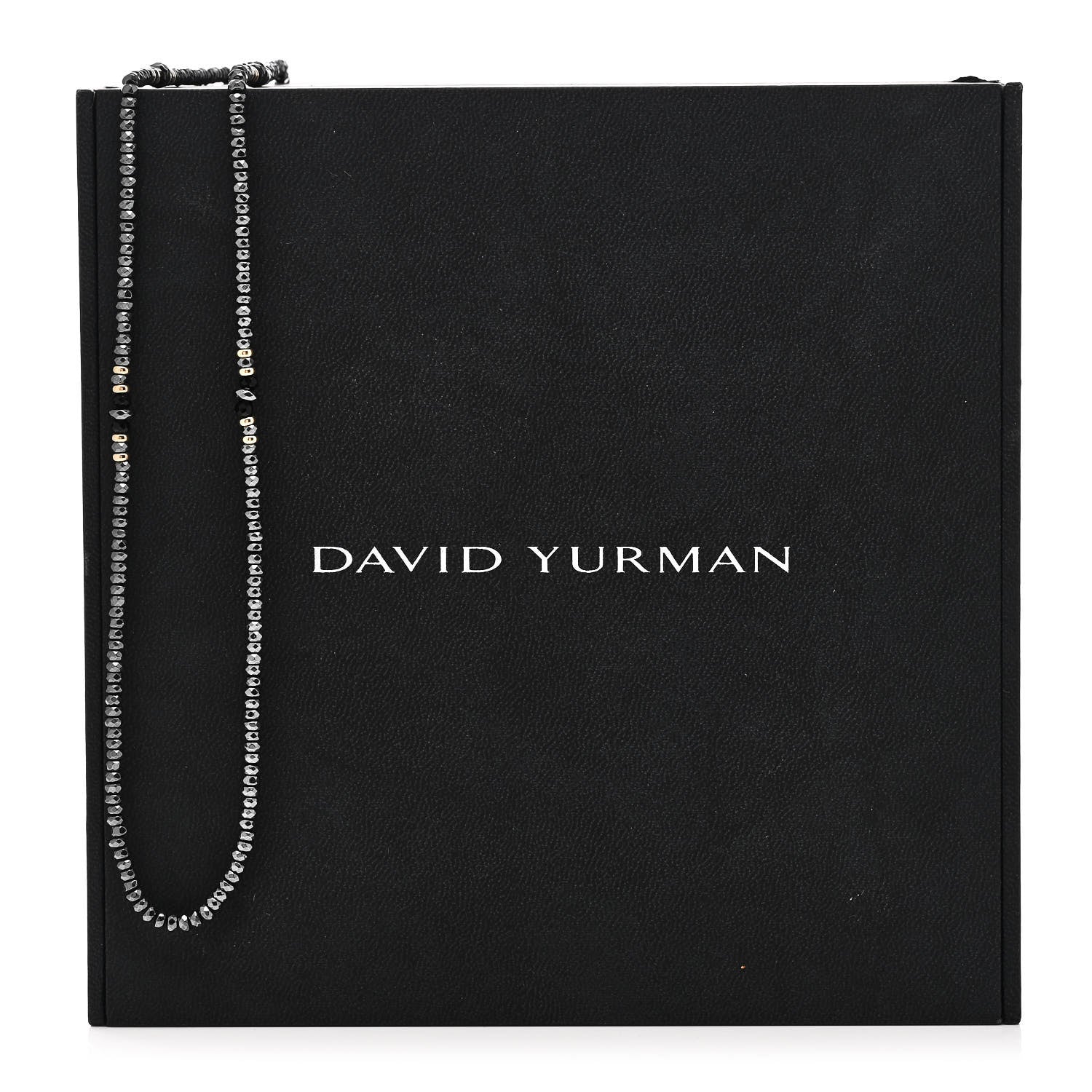 David Yurman 18K Yellow Gold Hematine Black Onyx Cable Berries Tweejoux Necklace 36" 6 of 6