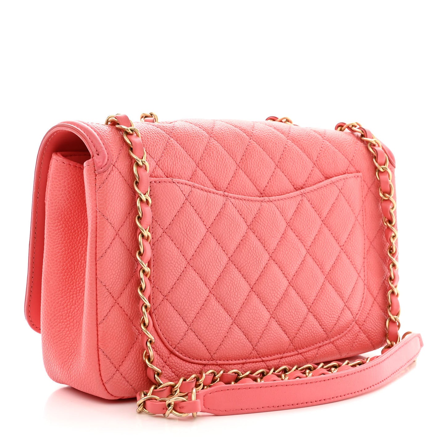 Caviar Quilted Medium CC Filigree Flap Pink
