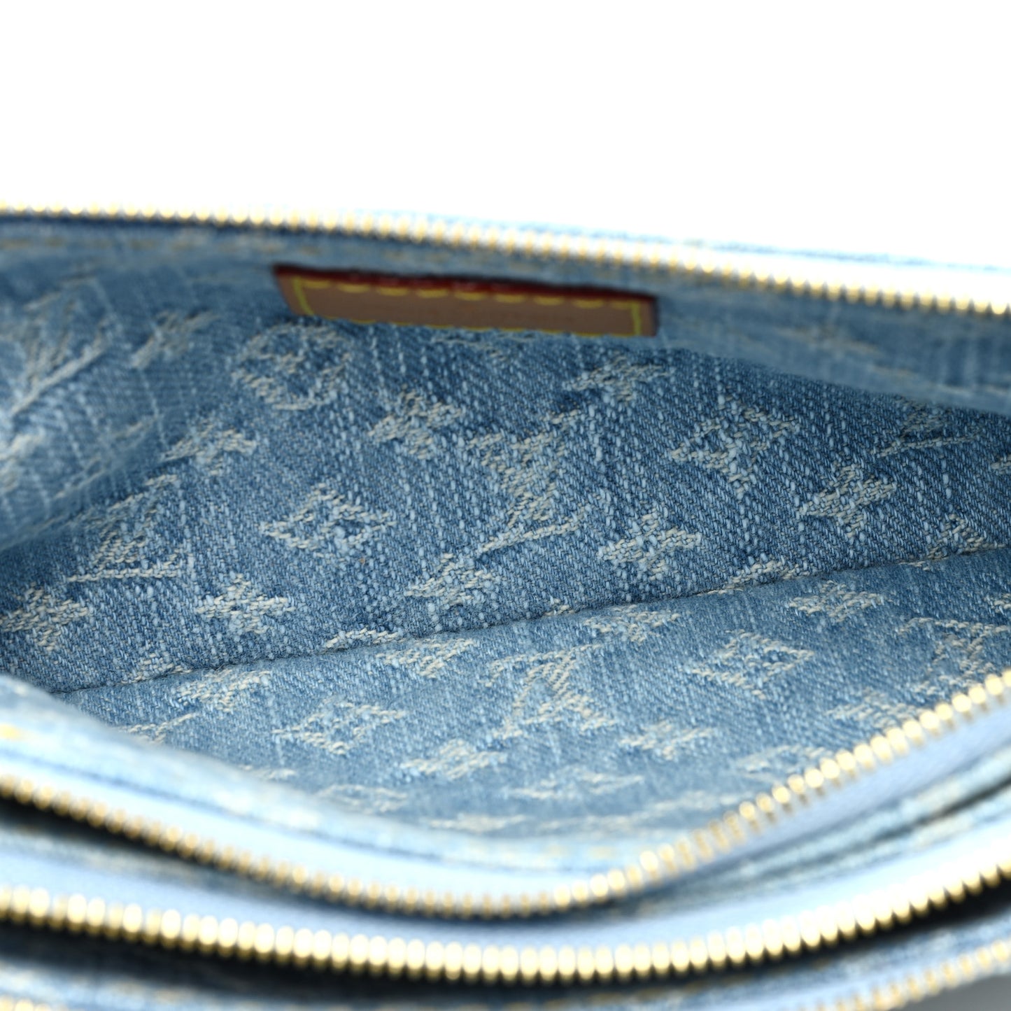 Monogram Denim Liv Pochette Sky Blue