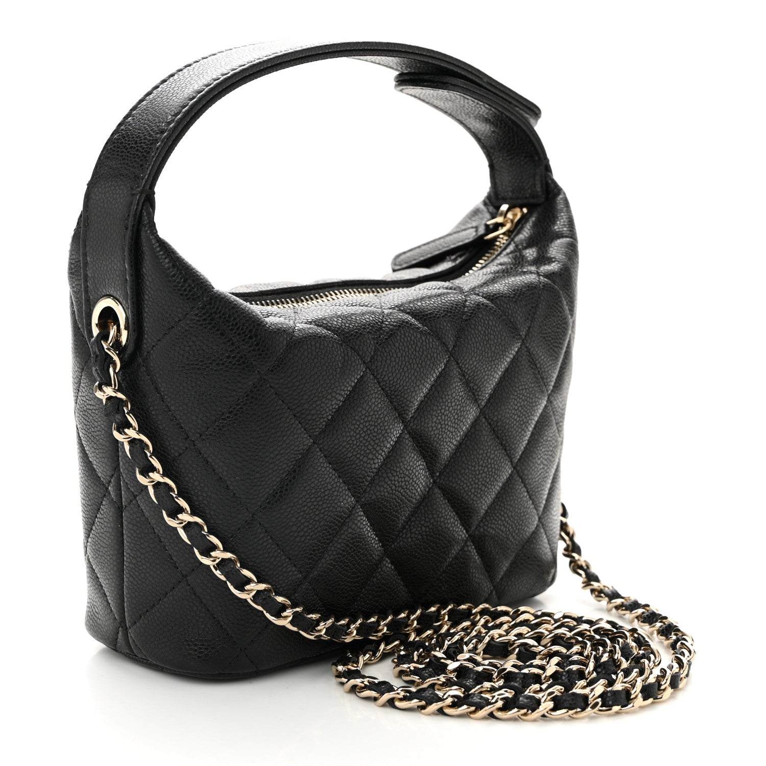 Chanel Caviar Quilted Hobo Black 3 of 11