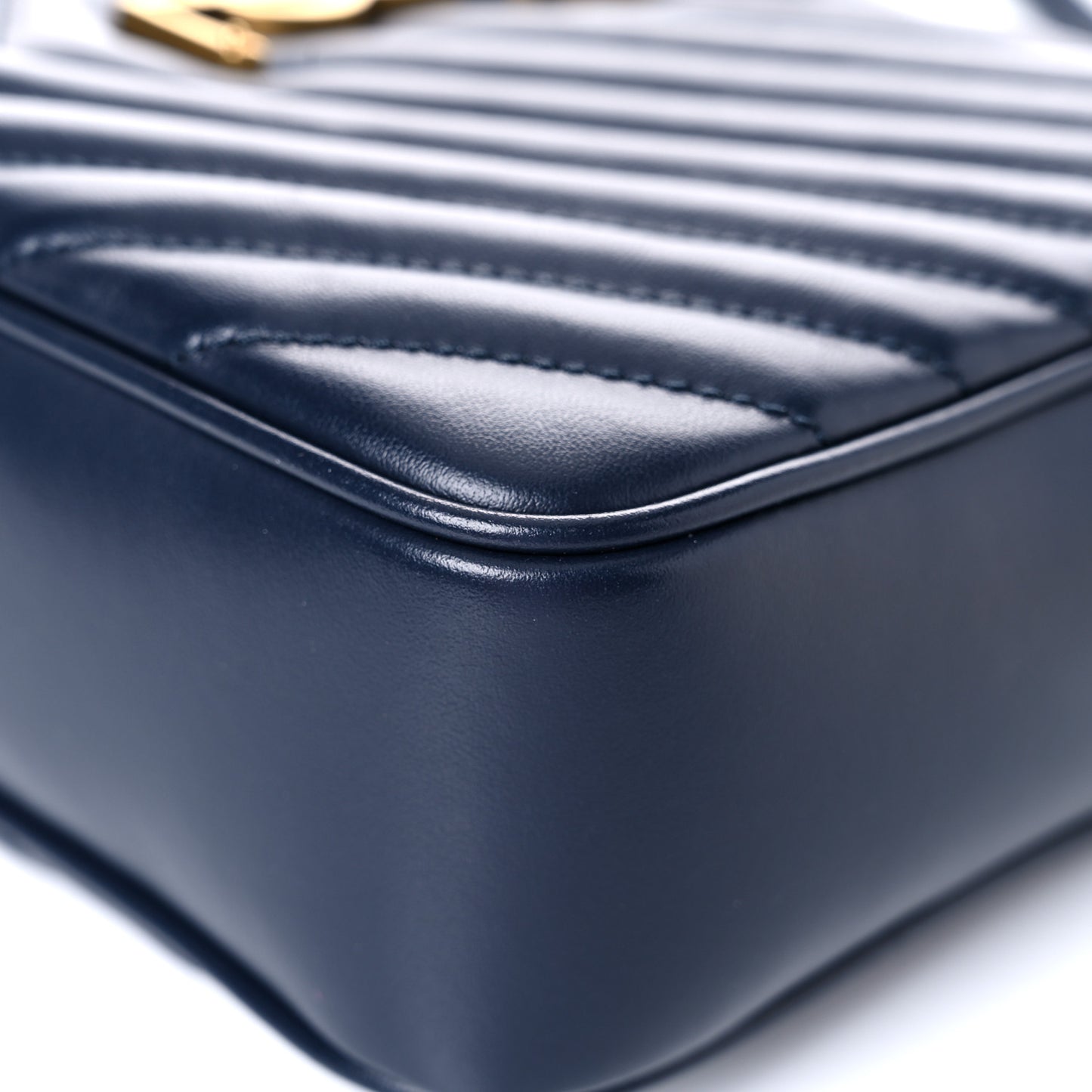 Calfskin Matelasse Monogram Lou Camera Bag Deep Marine