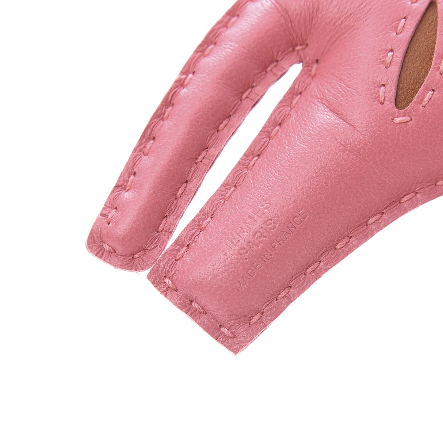 Milo Lambskin Rooroo Bag Charm Rose Azalea