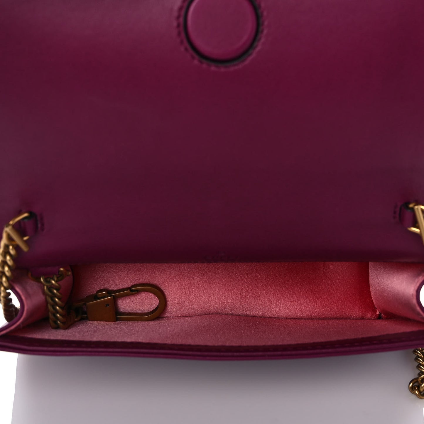 Velvet Matelasse GG Marmont Mini Bag Fuchsia Violet Cyclamen