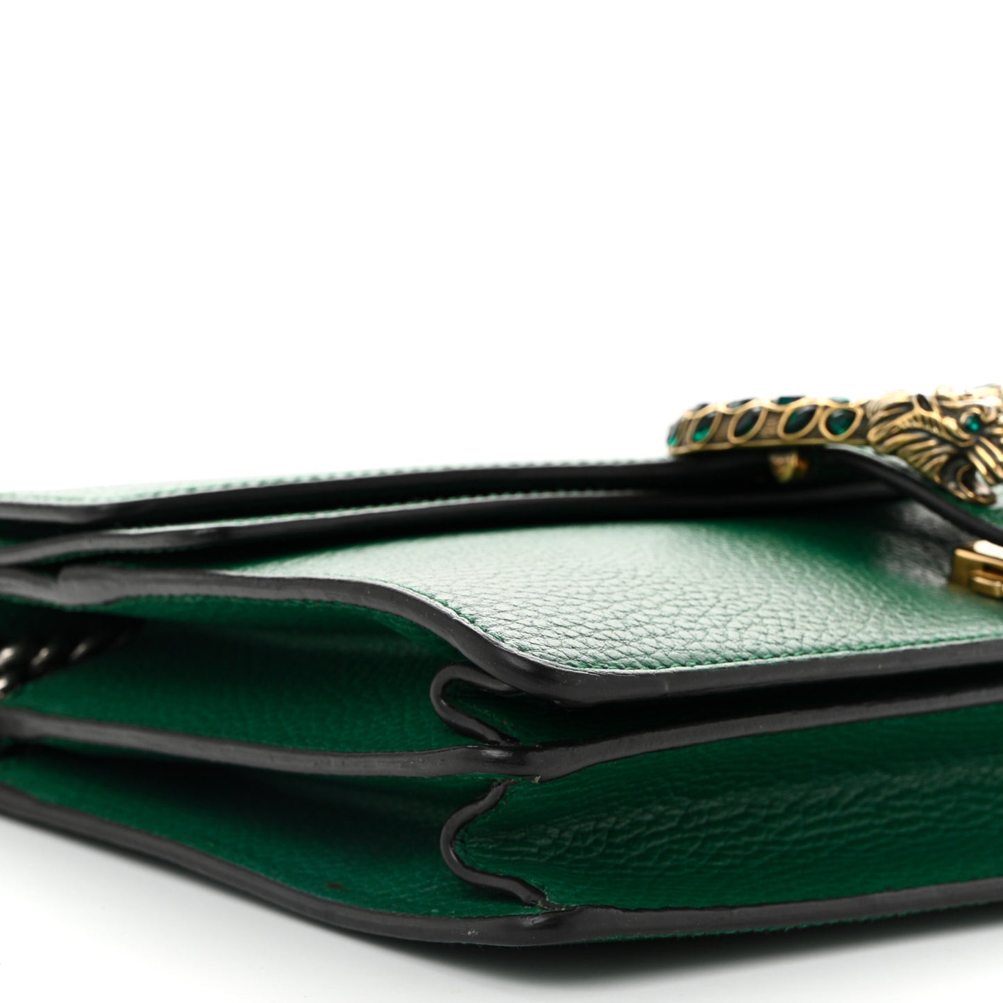 Pebbled Calfskin Small Dionysus Shoulder Bag Emerald