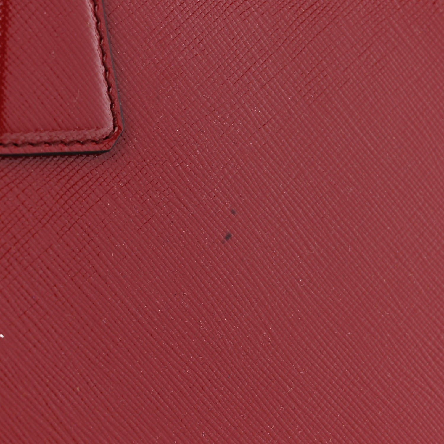 Prada Saffiano Vernice Medium Open Promenade Tote Rosso 18 of 20