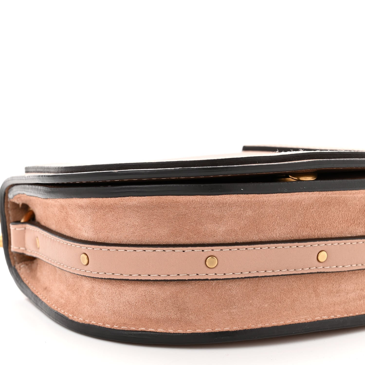 Chloe Calfskin Suede Small Nile Bracelet Bag Biscotti Beige 9 of 13