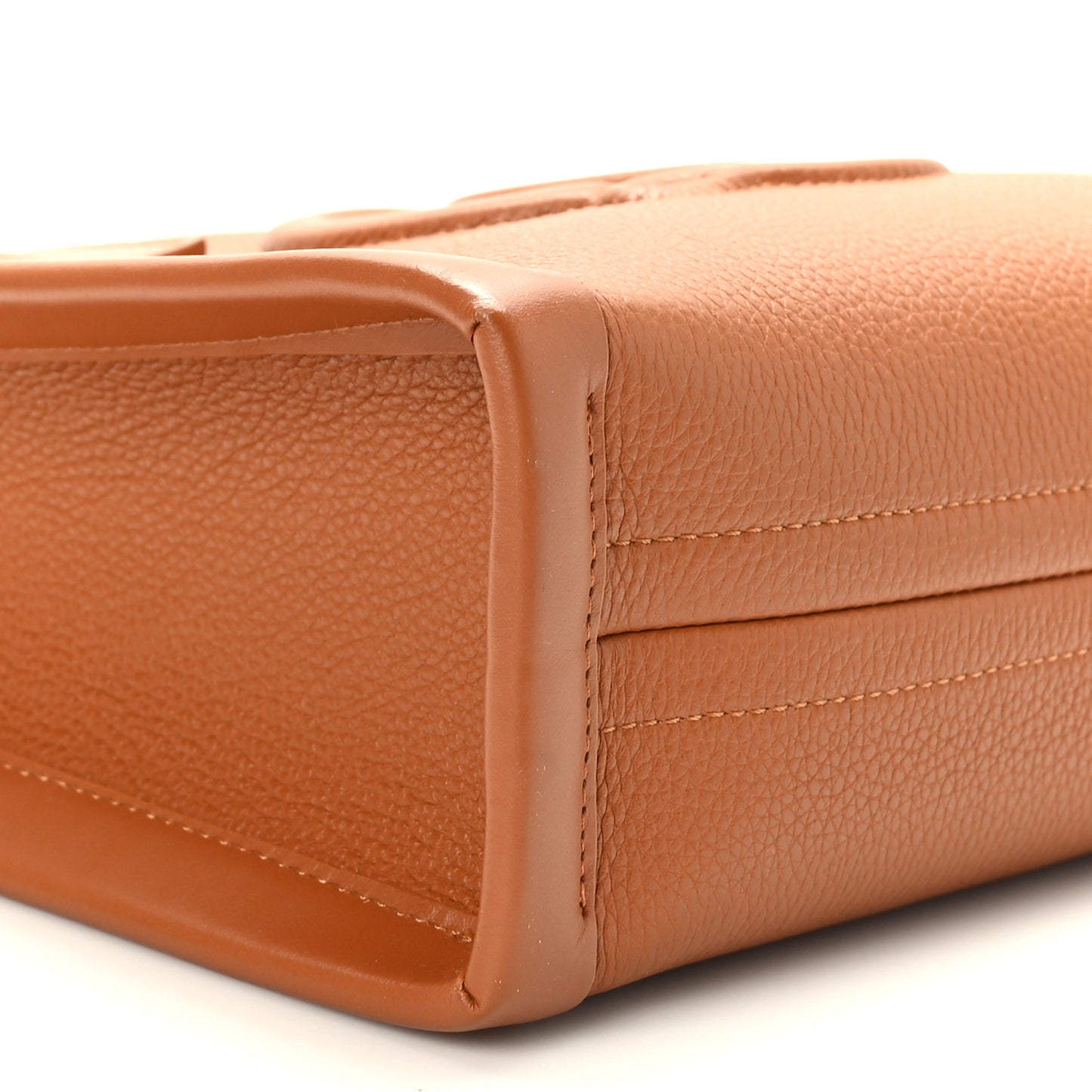 Grained Calfskin Mini By My Side Tote Cuoio