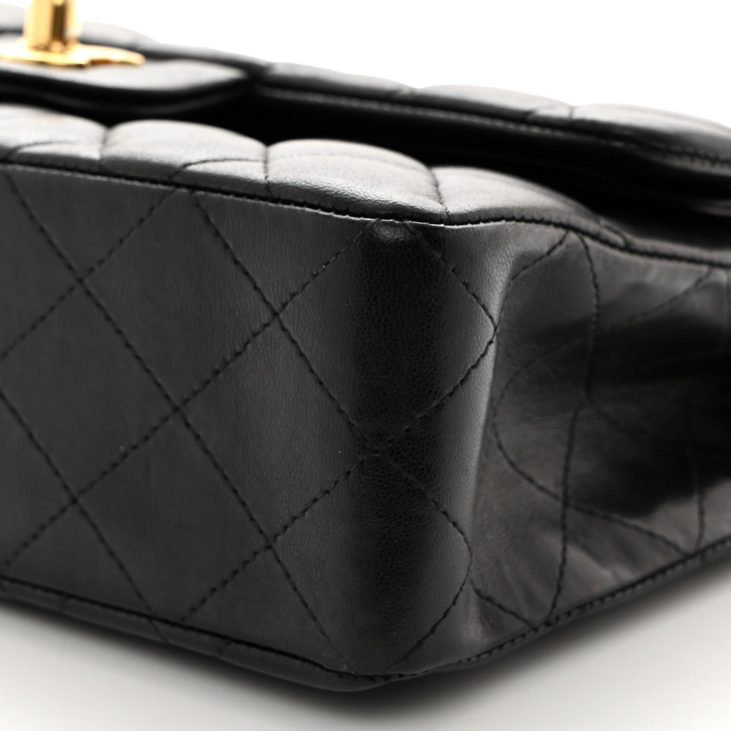 Chanel Lambskin Quilted Small Double Flap Black 10 of 11