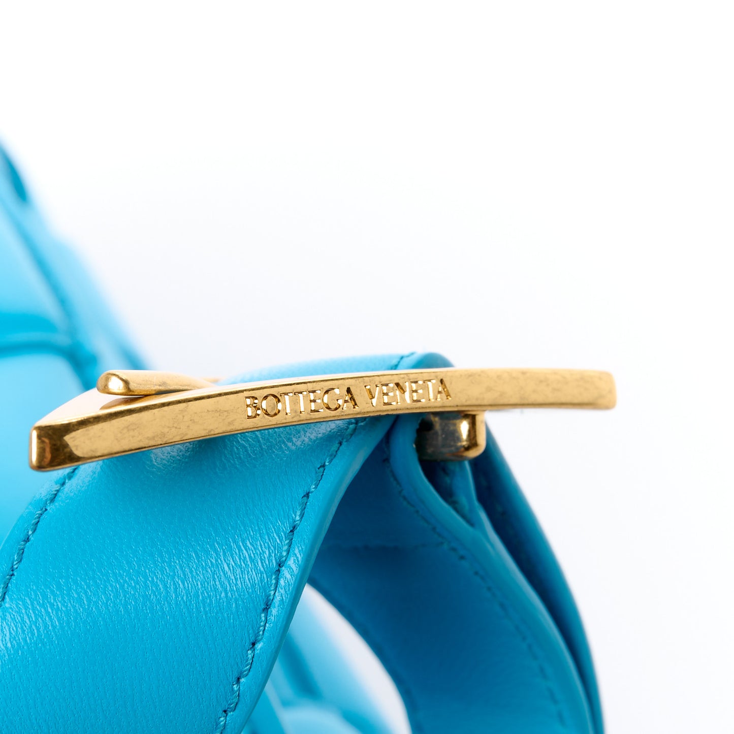 Nappa Maxi Intreccio Padded Cassette Crossbody Bag Pool