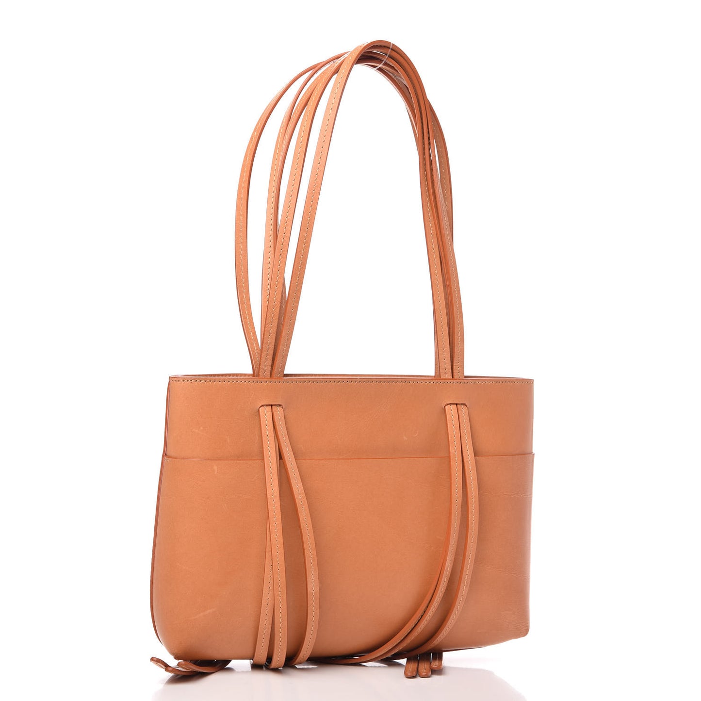Calfskin Fringe Tote Cammello Rosa