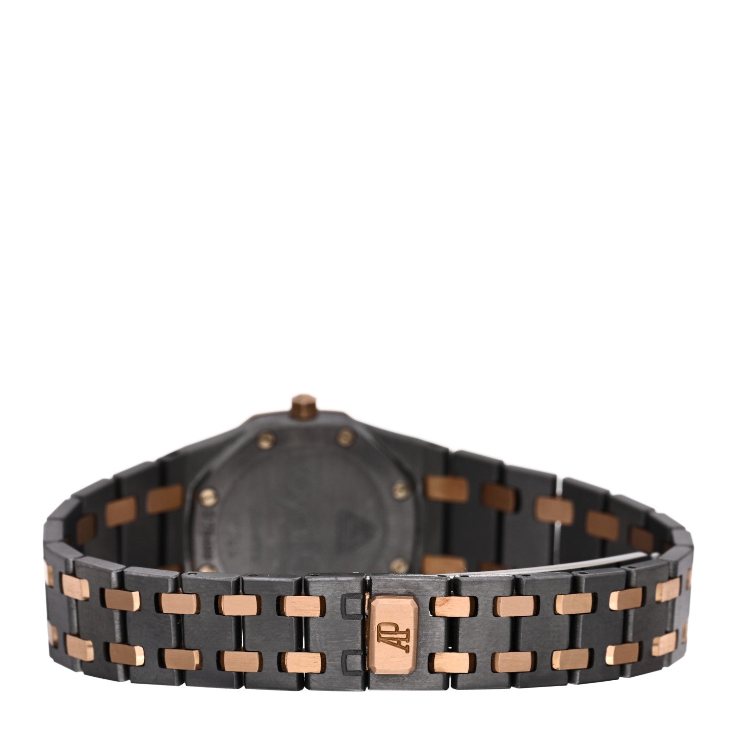 Audemars Piguet Tantalum 18K Rose Gold 25mm Royal Oak Quartz Watch Grey 66270TR 3 of 4