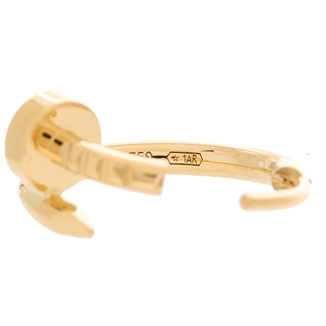 18K Yellow Gold Juste Un Clou Single Hoop Earring