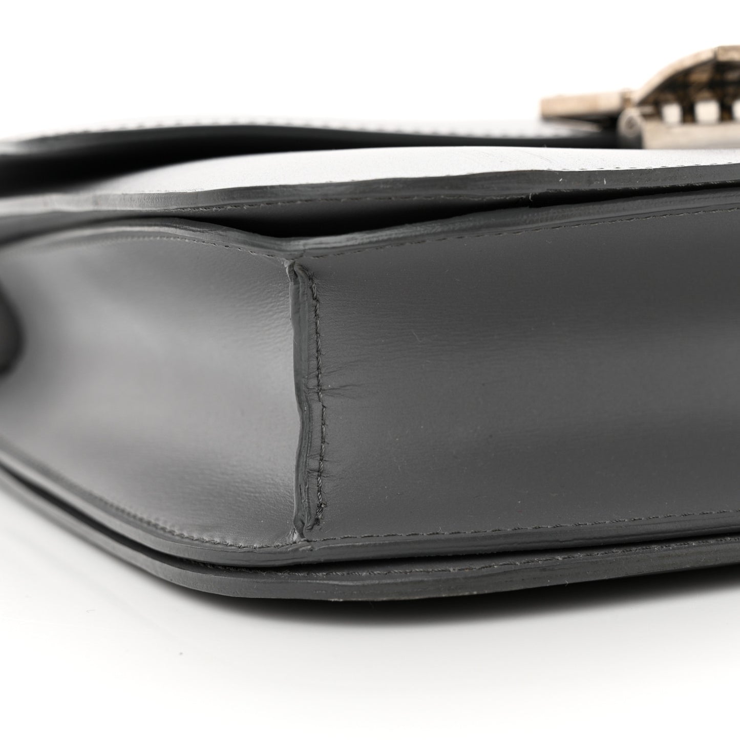 Smooth Calfskin Medium Classic Box Flap Bag Storm