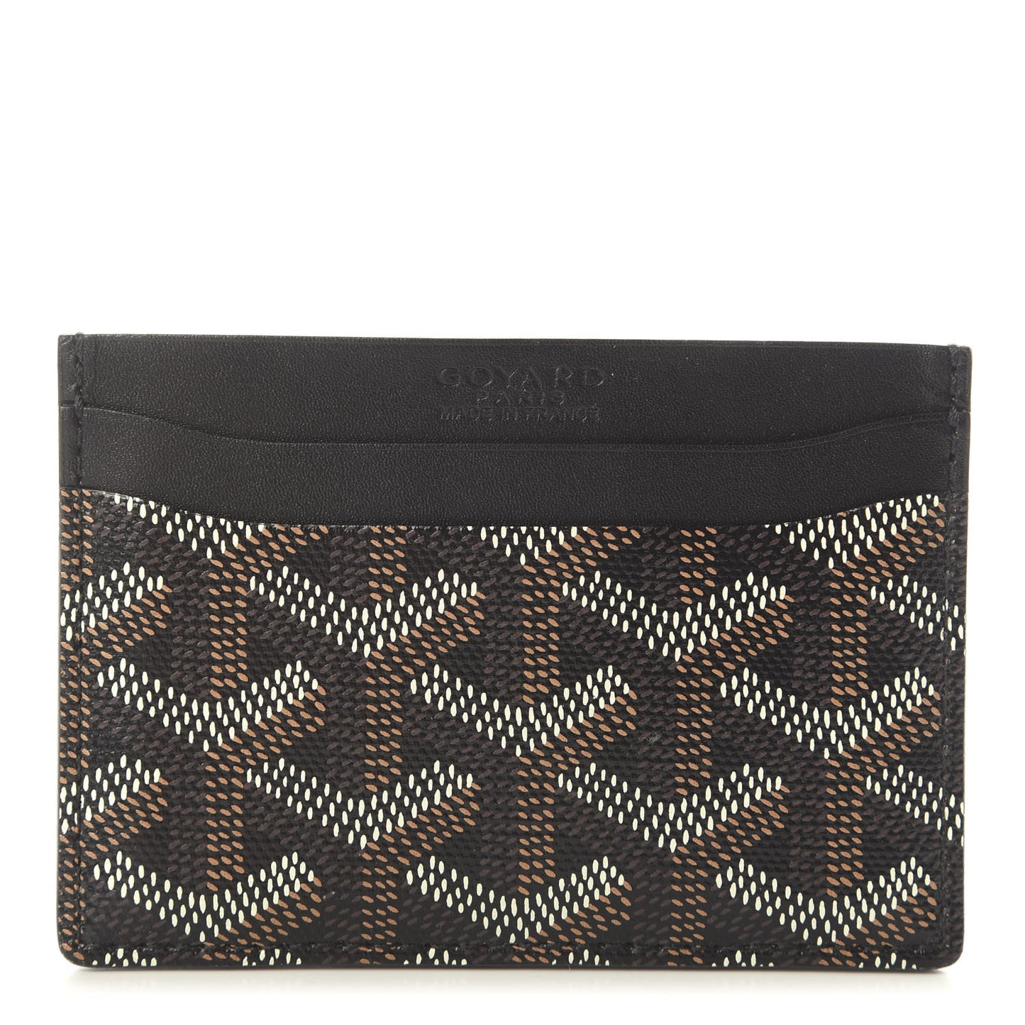 Goyardine Saint Sulpice Card Holder Black