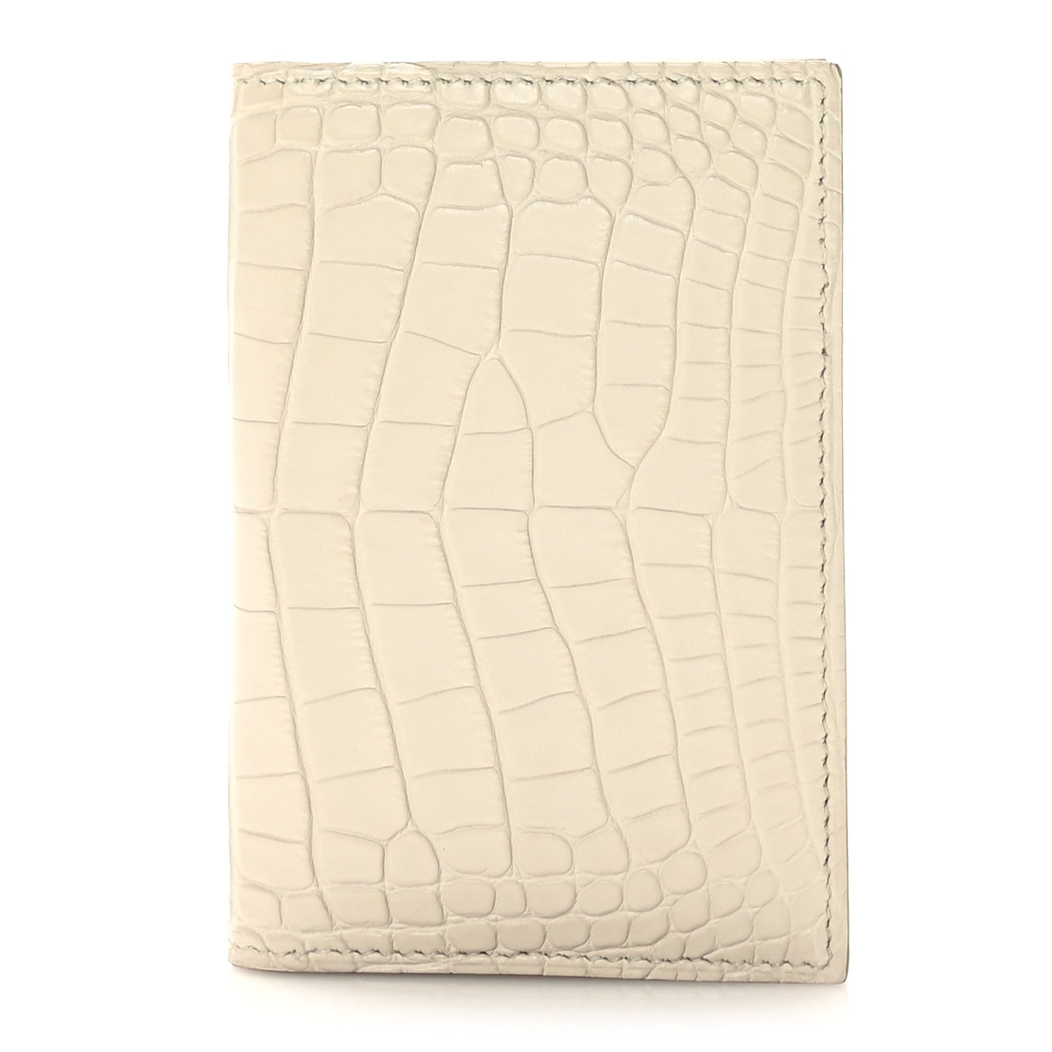 Hermes Matte Alligator MC2 Euclide Card Holder Beton 1439354