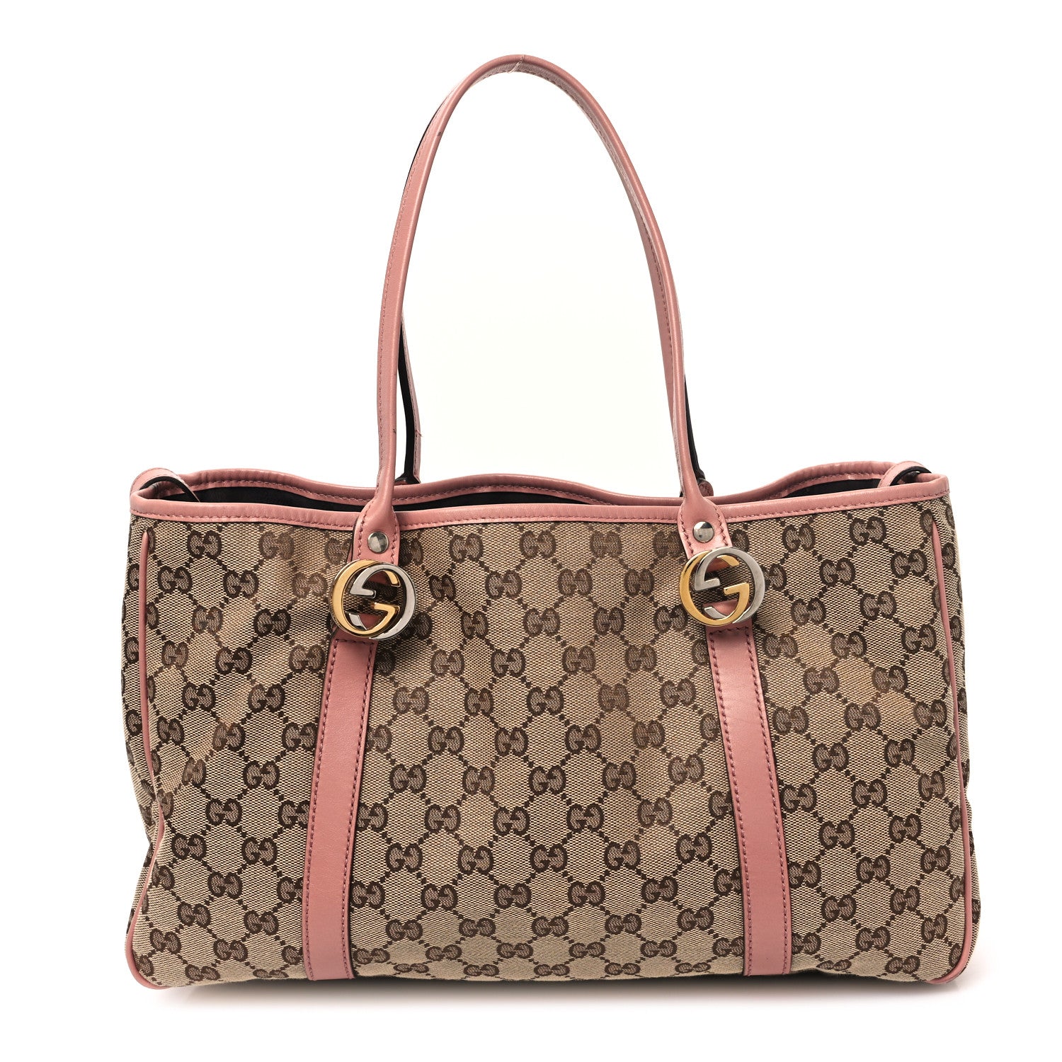 Gucci Monogram Medium Twins Tote Pink 1627906 – FASHIONPHILE