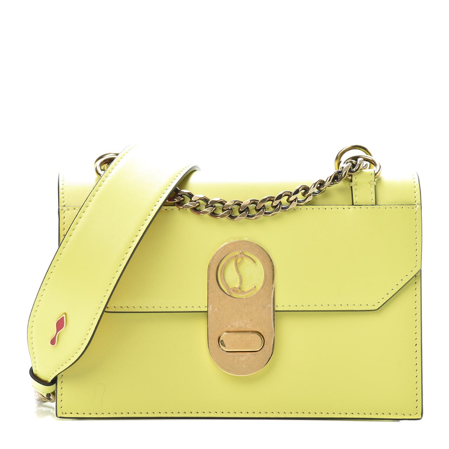Calfskin Mini Elisa Shoulder Bag Yellow