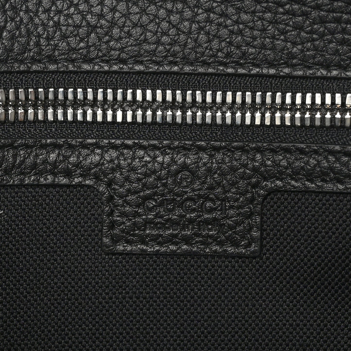 Calfskin Web Medium Business Case Black