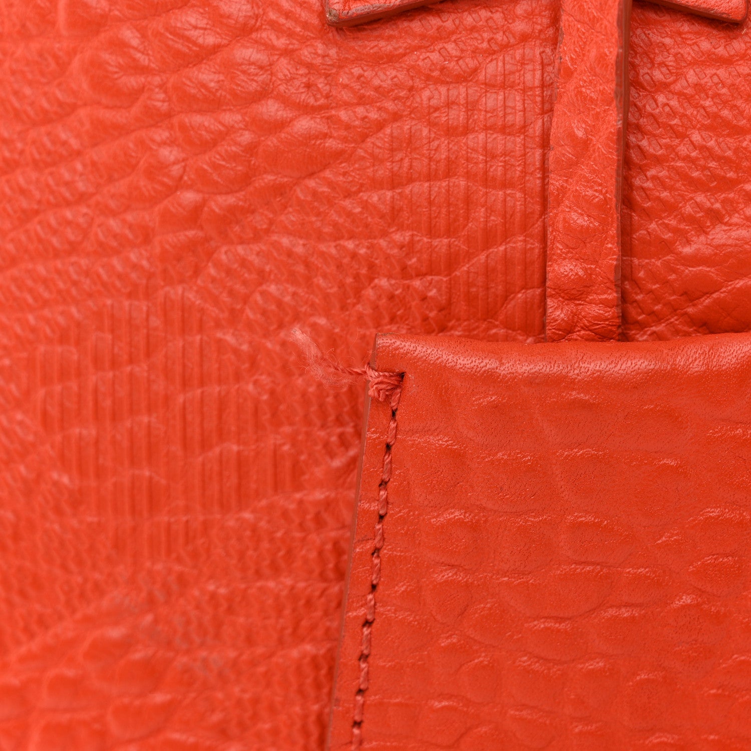 Burberry Heritage Grain Check Embossed Small Orchard Bowling Bag Orange 12 of 13