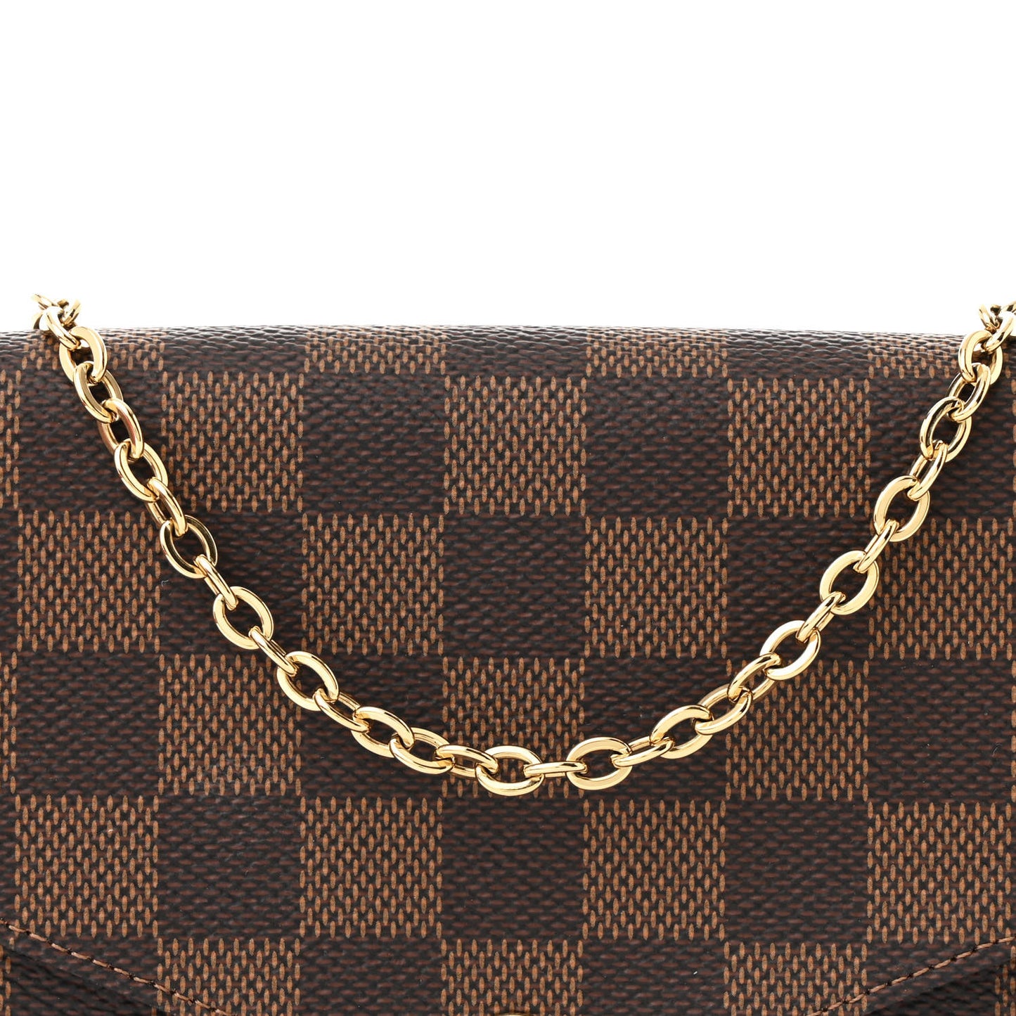 Damier Ebene Pochette Felicie Chain Wallet