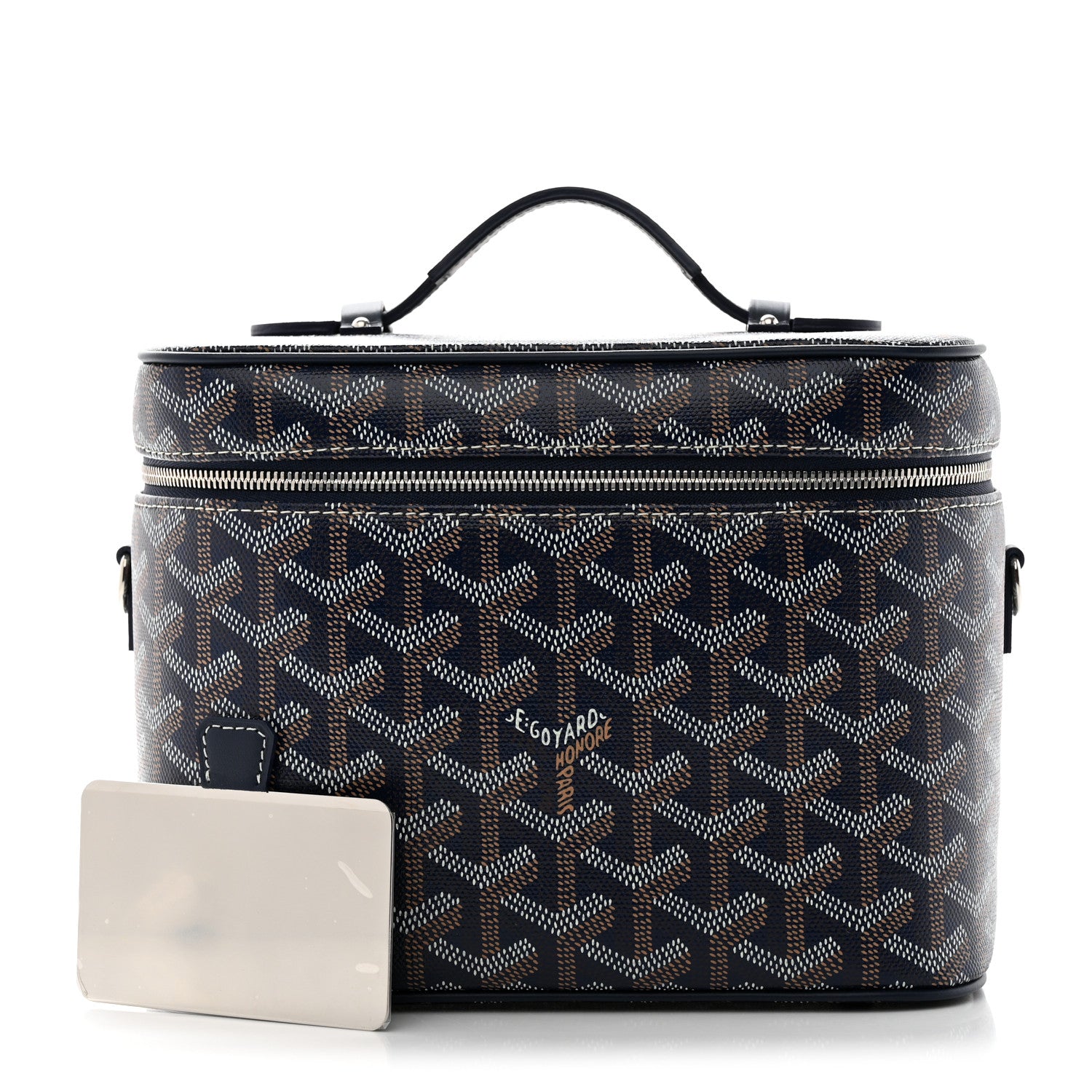 Goyard Goyardine Muse Vanity Case Navy 1410035 – FASHIONPHILE