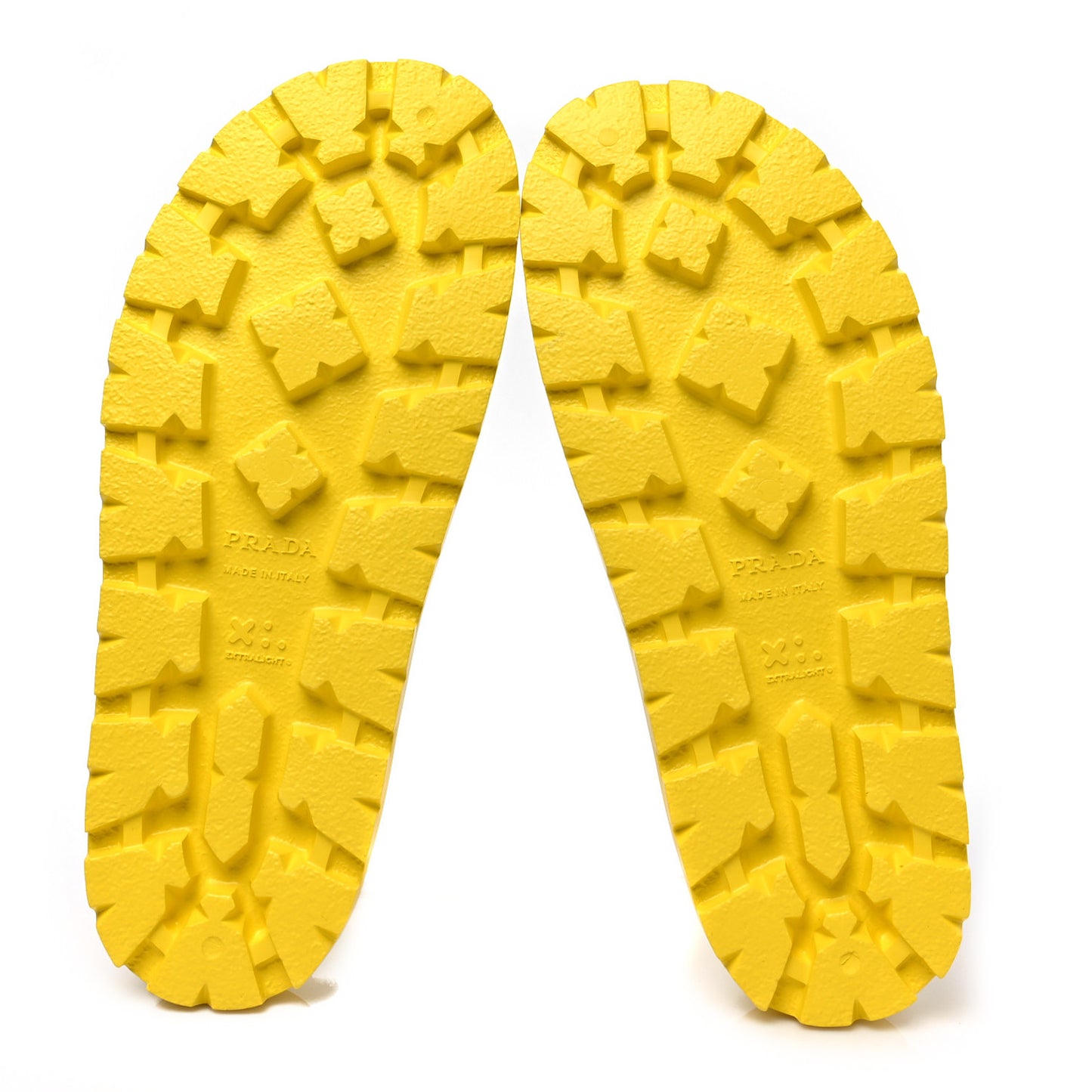 EVA Rubber Triangle Logo Embossed Mens Lug Sole Slide Sandals 11 Sole