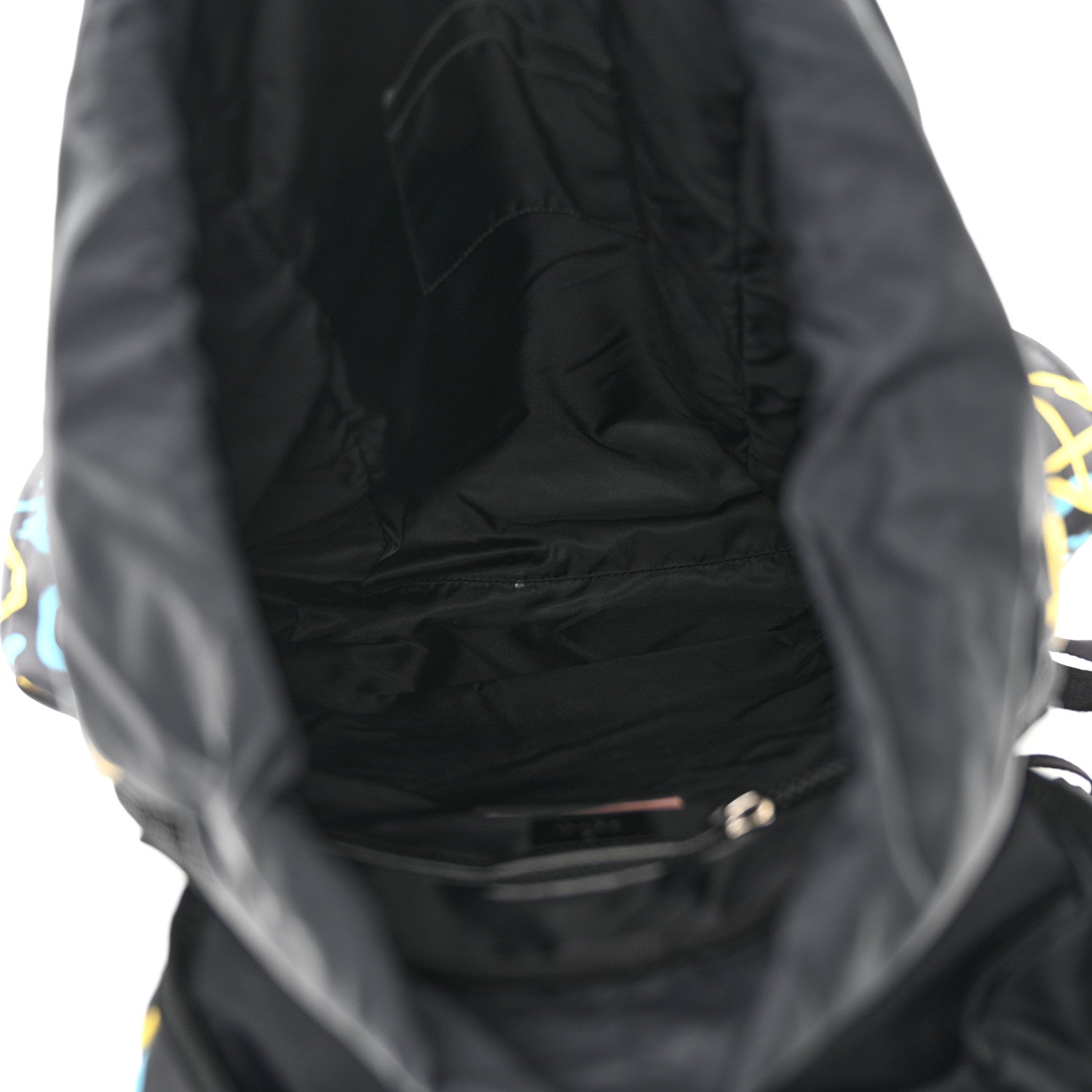 Gucci Techno Canvas GucciGhost Double Buckle Backpack Black New Acquamarine 5 of 12
