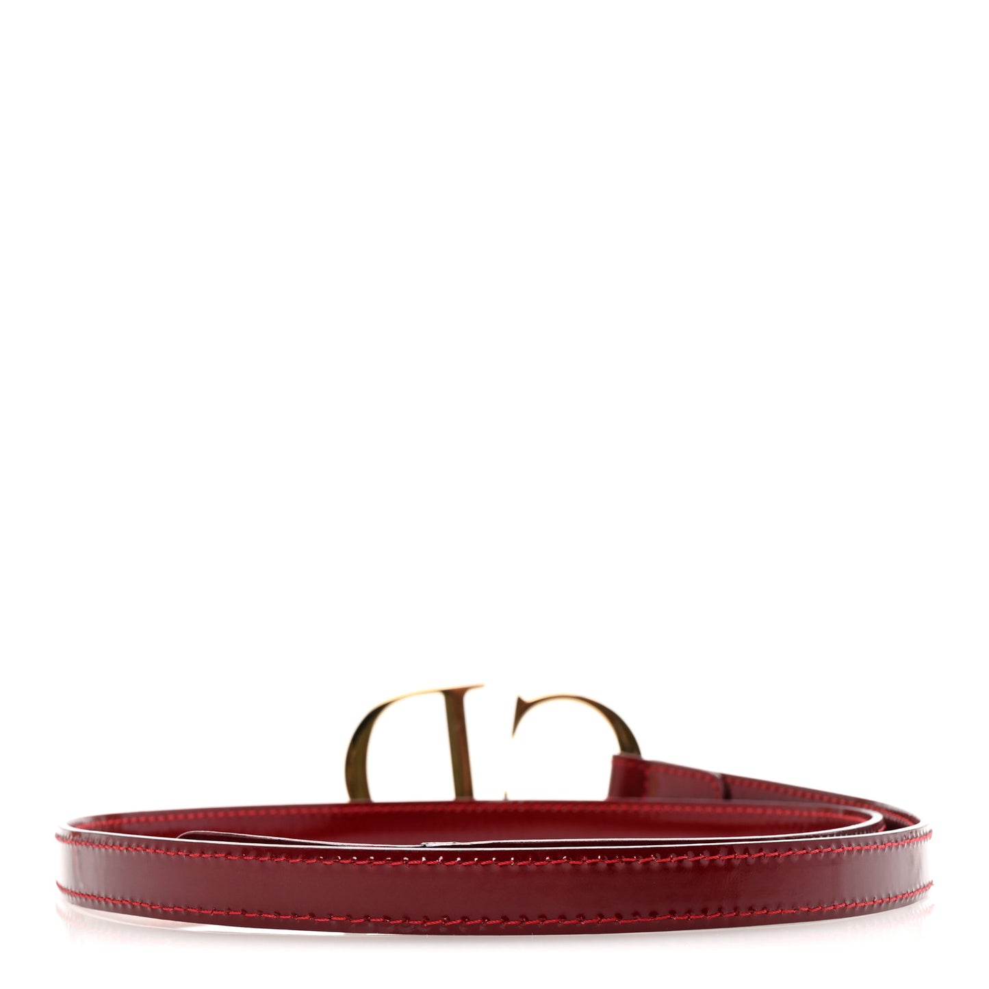 Patent CD Belt Bag Strap Red