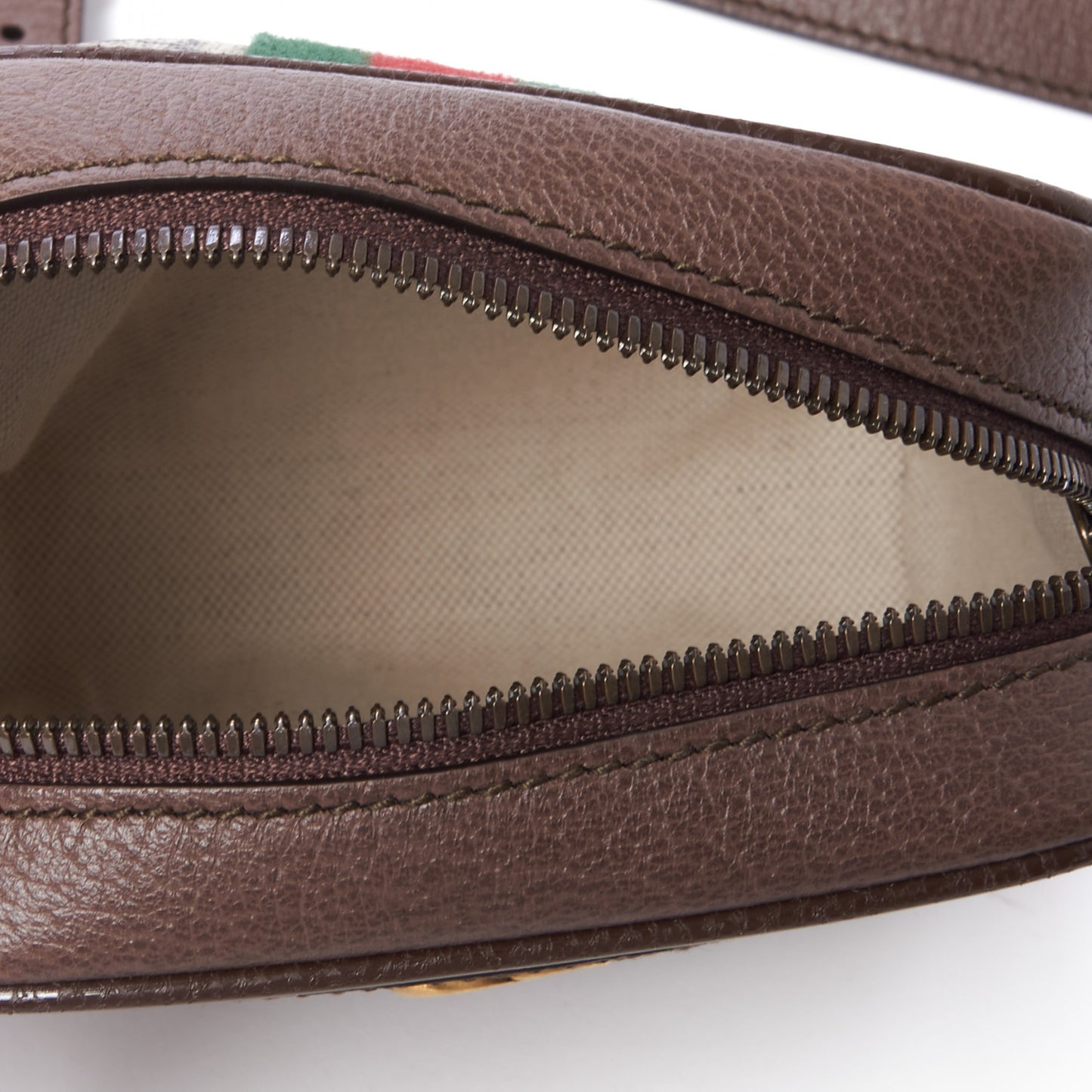 GG Supreme Monogram Web Mini Ophidia Messenger Brown