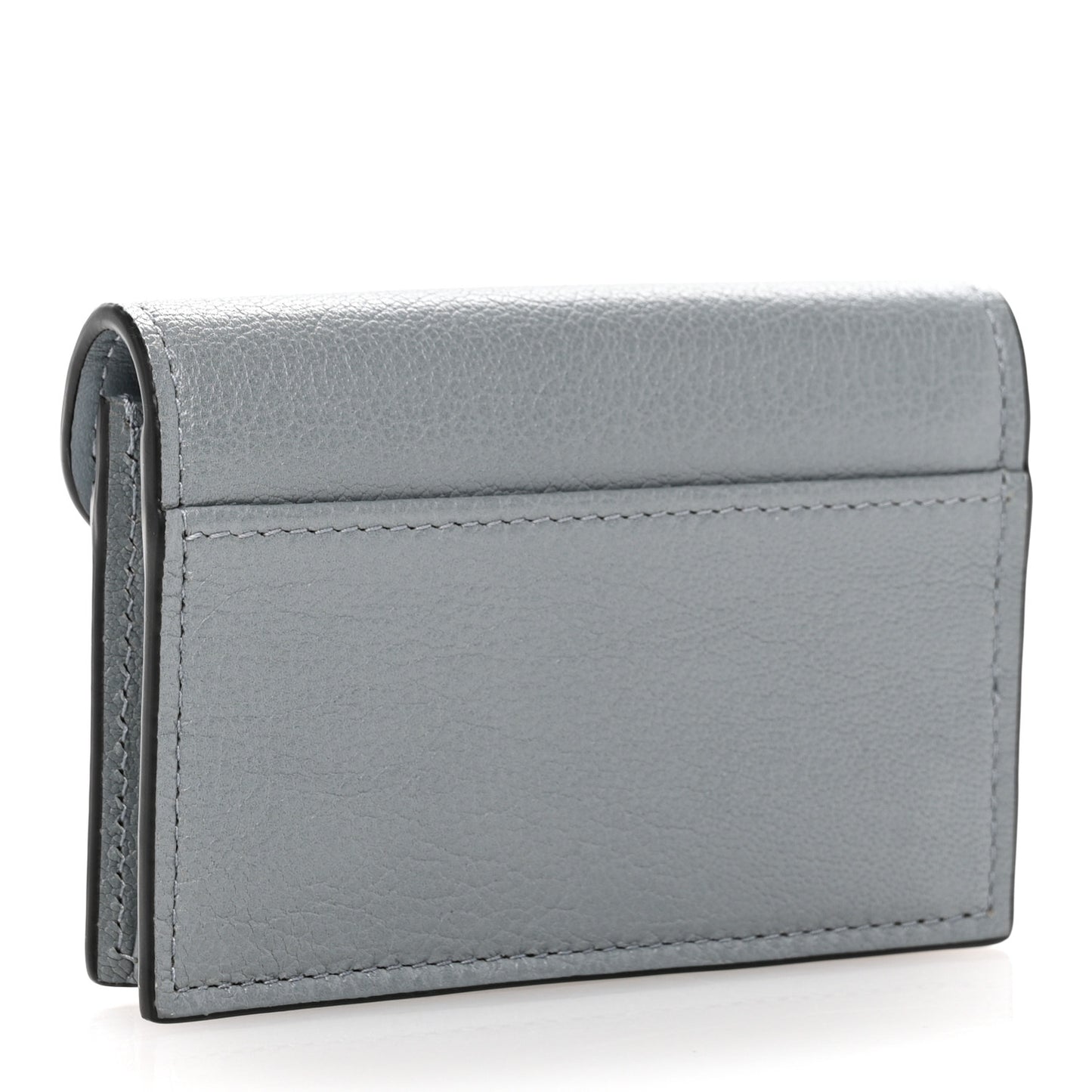 Goatskin Saddle Card Holder Sky Blue