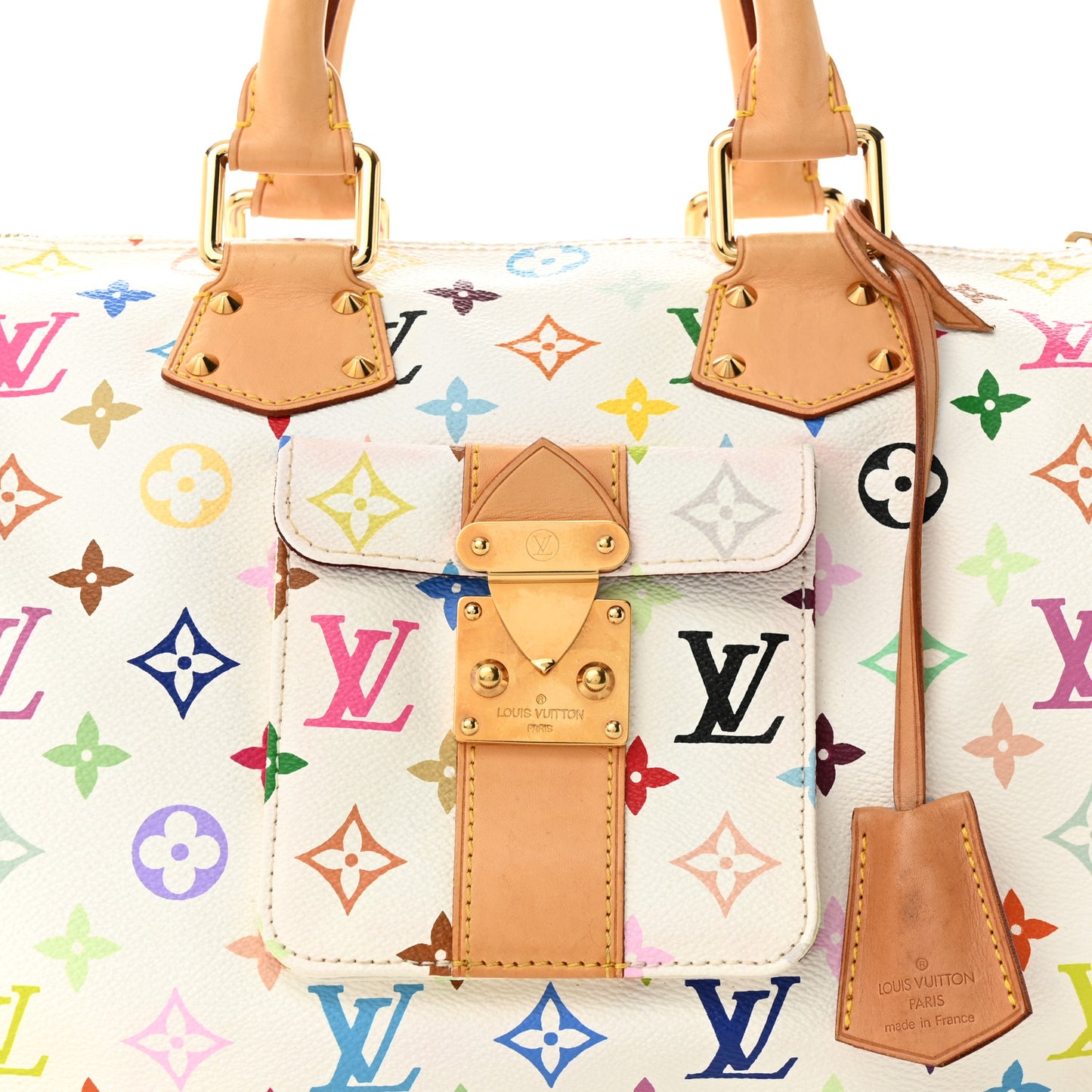Monogram Multicolor Speedy 30 White