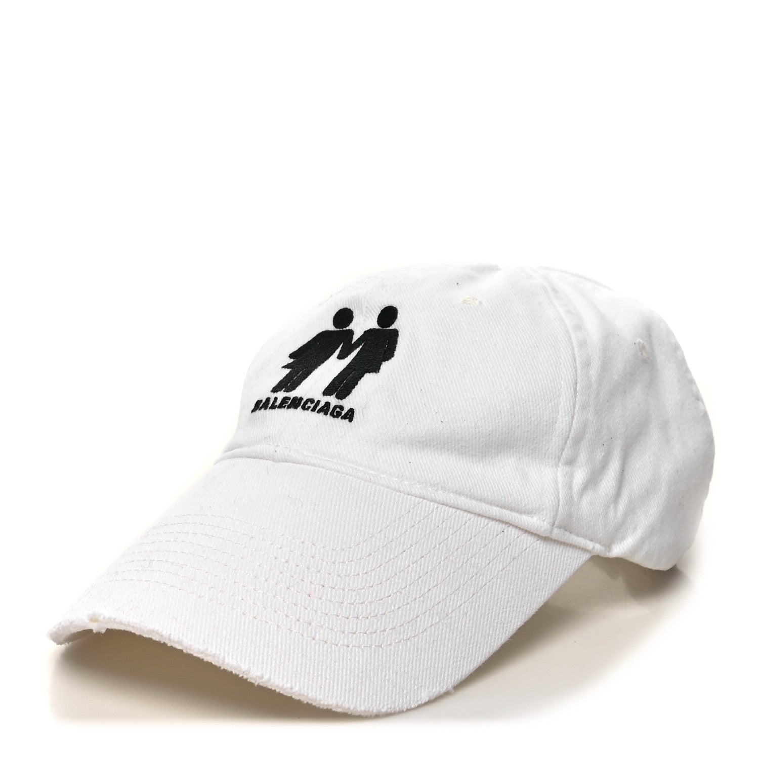 Balenciaga Cotton Drill Pride Cap Hat L White 1 of 10