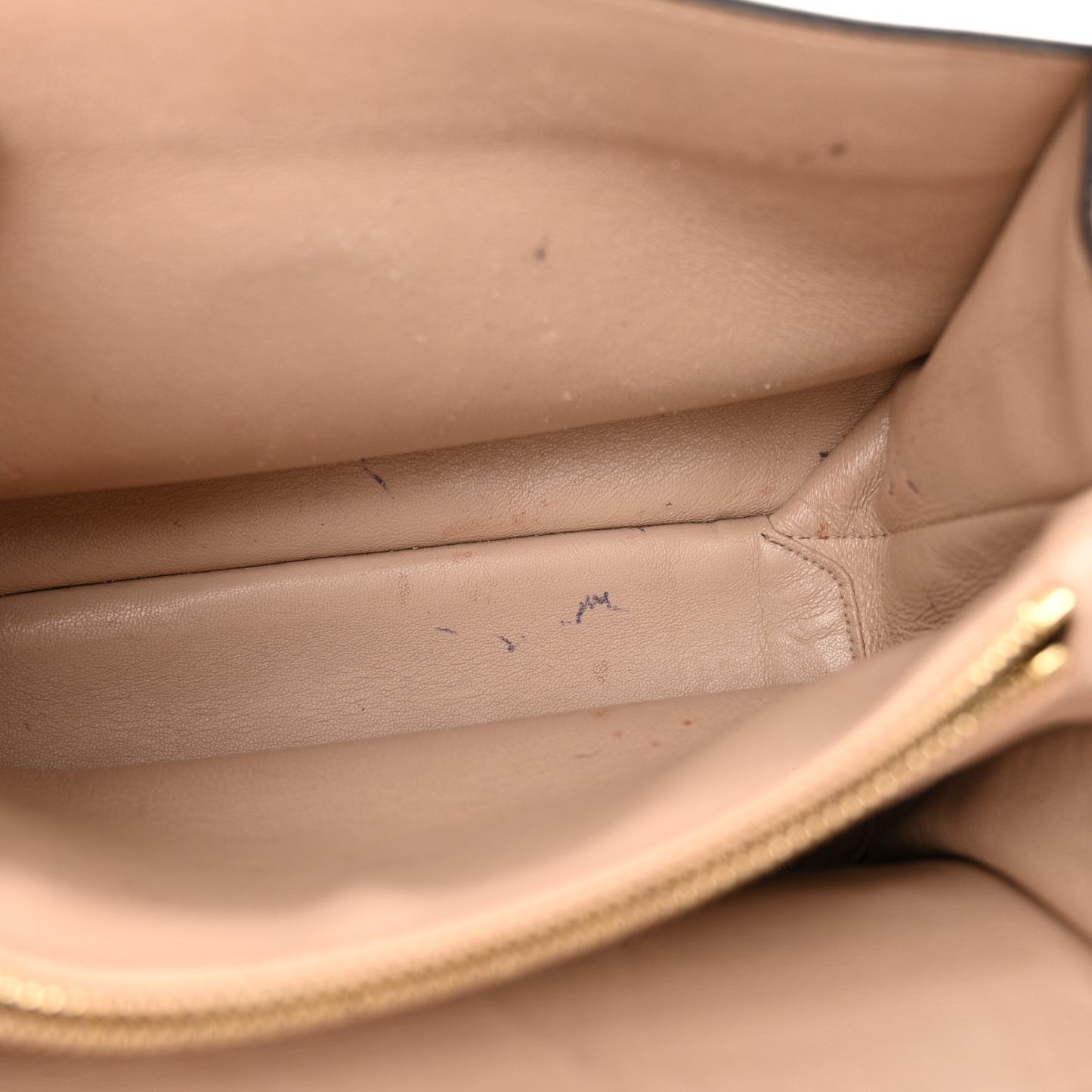 Goatskin Medium Mily Shoulder Bag Biscotti Beige