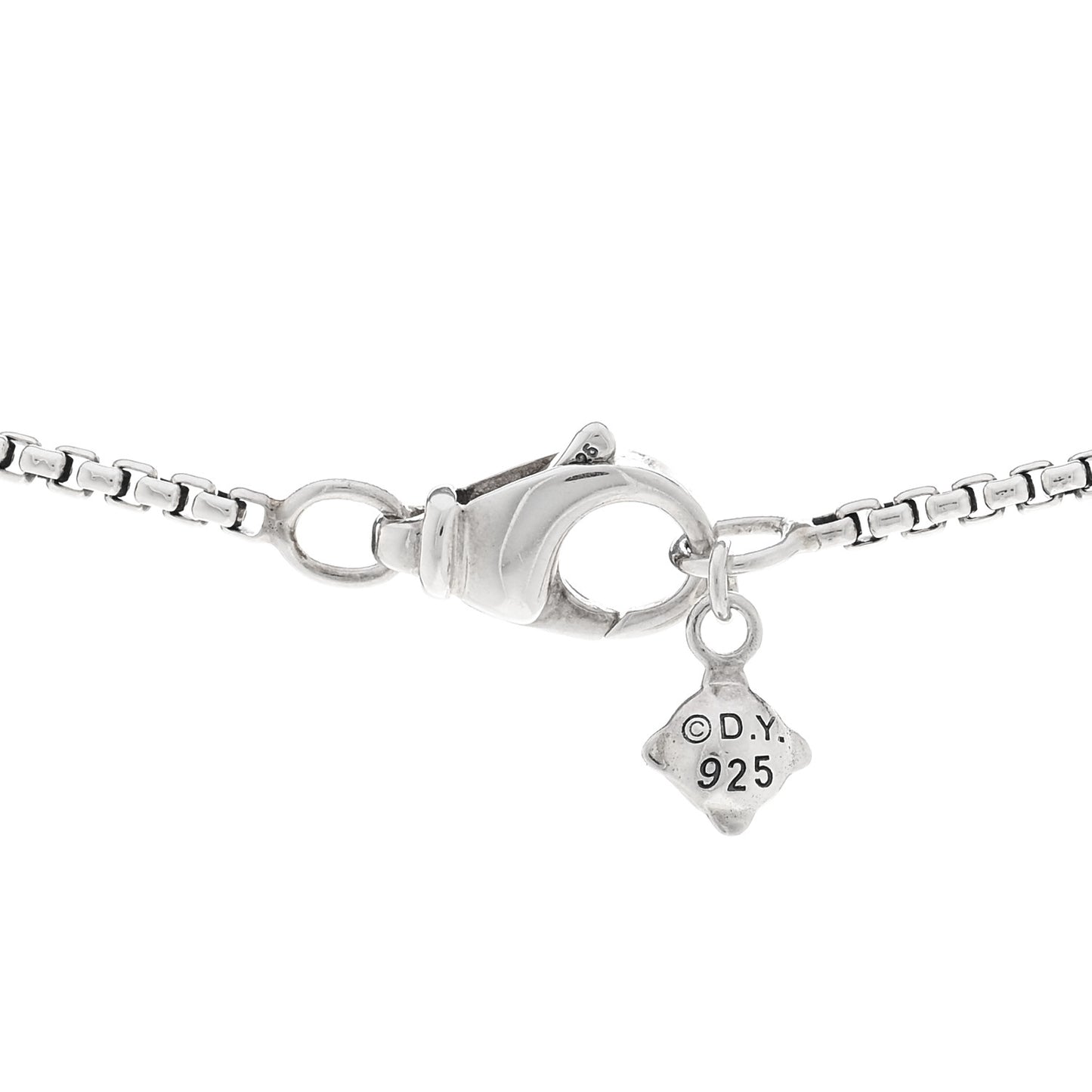 Sterling Silver Diamond Pave 7mm Petite Albion Pendant Necklace