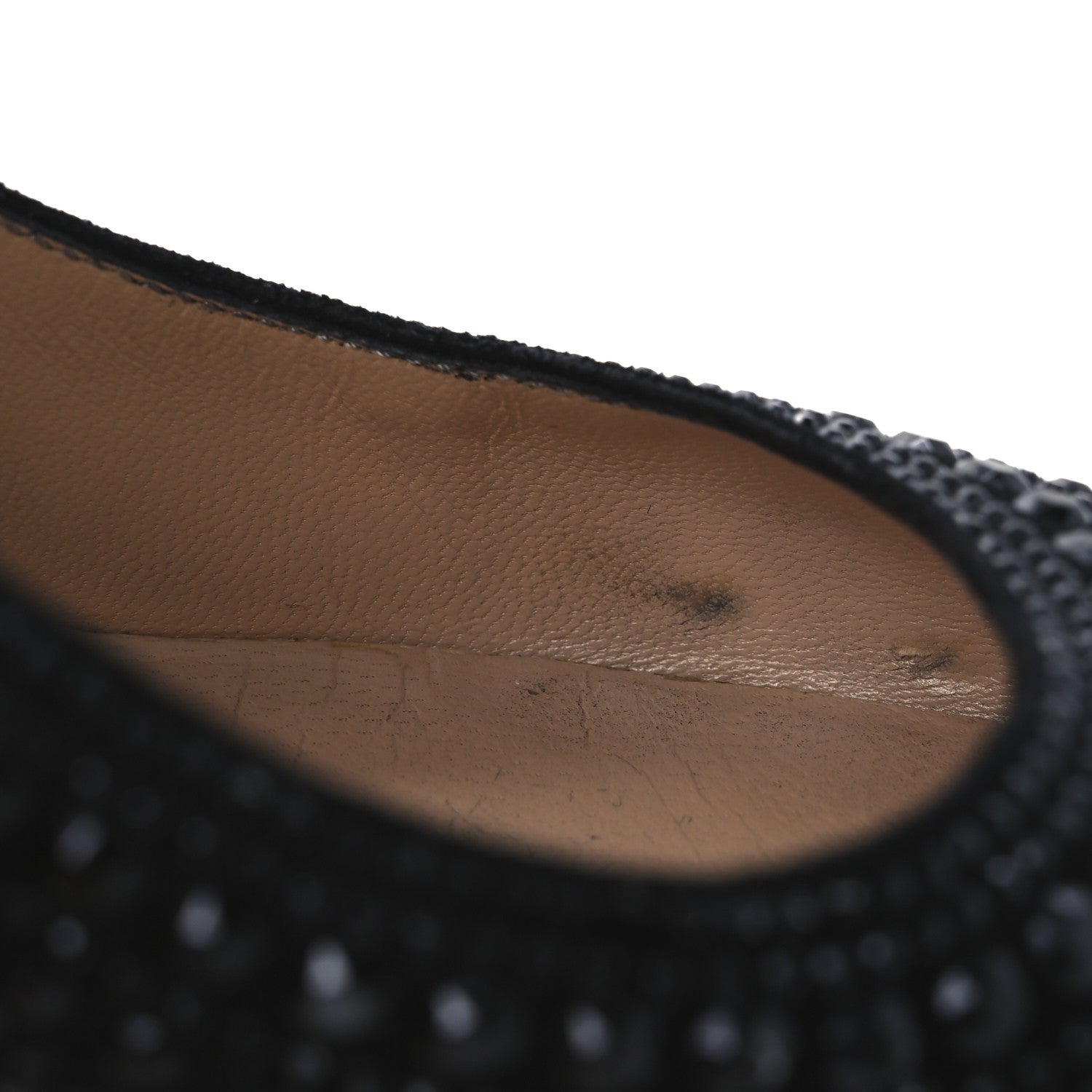 Valentino Garavani Suede Crystal Embellished  36 Black 10 of 11