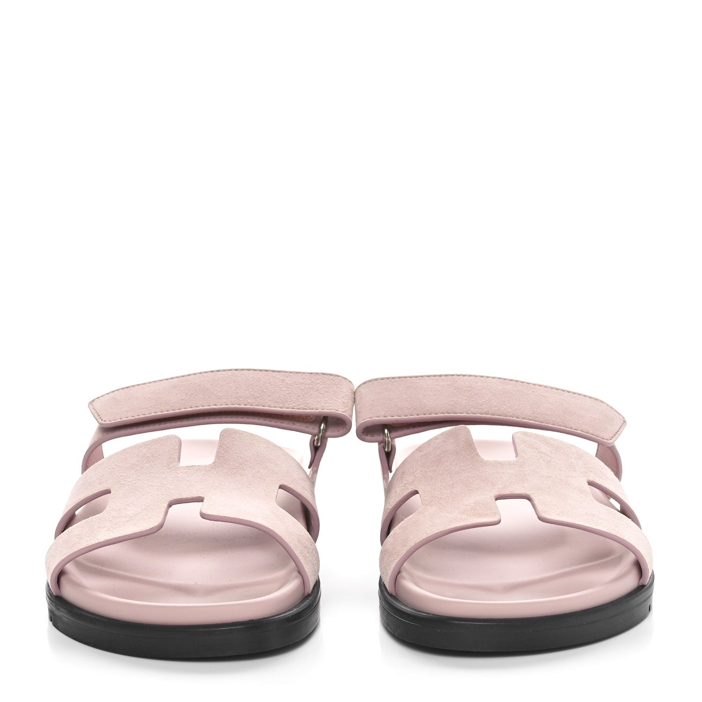 Suede Goatskin Womens Chypre Sandals Rose Porcelaine