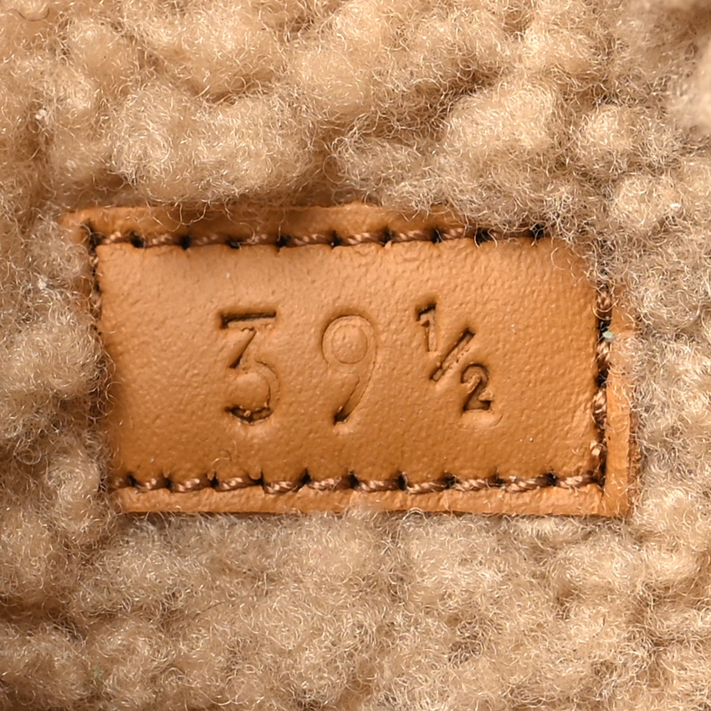 Covered Wool Monogram Textured Dollar Calfskin Shearling Horsebit Snow Boots 39.5 Underwood Blue Hazel Brown