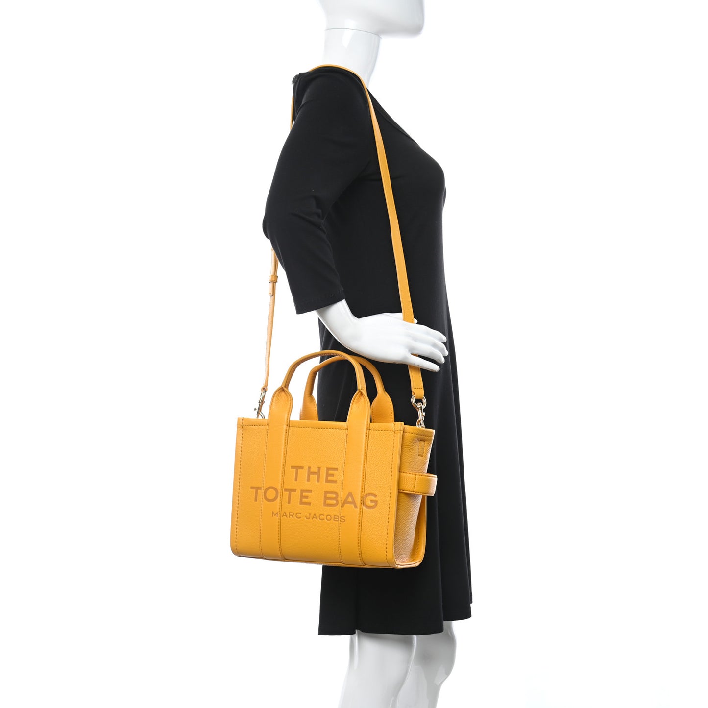 Grained Calfskin Small The Tote Bag Artisan Gold