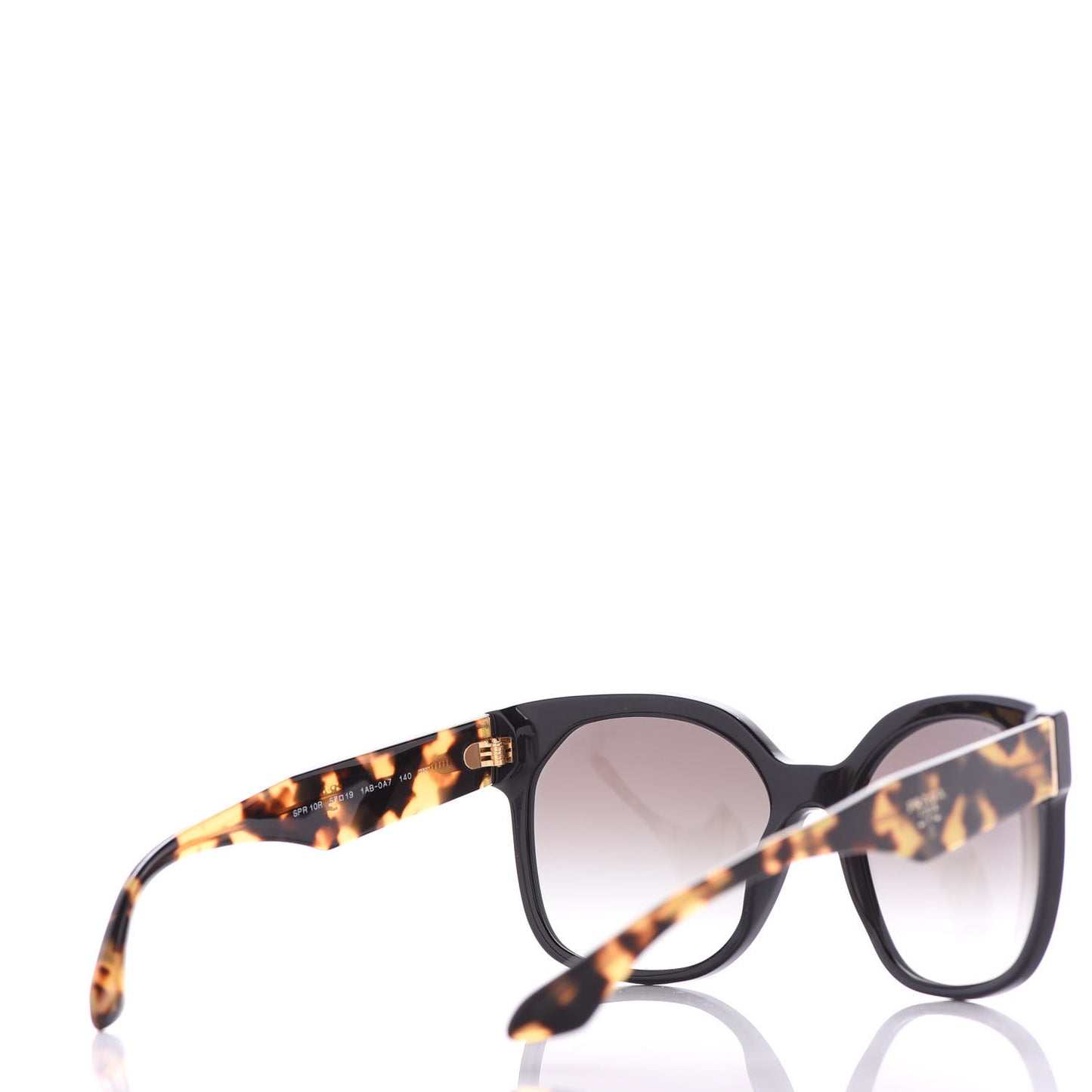 Acetate Sunglasses SPR 10R Black Tortoise